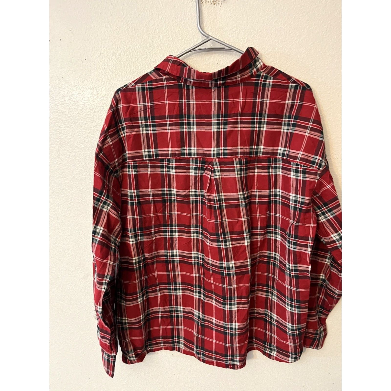 H&M VINTAGE H&M Flannel Button-Up Shirt Mens Medium Red Plaid Long Sleeve Size US M / EU 48-50 / 2 - 3 Thumbnail