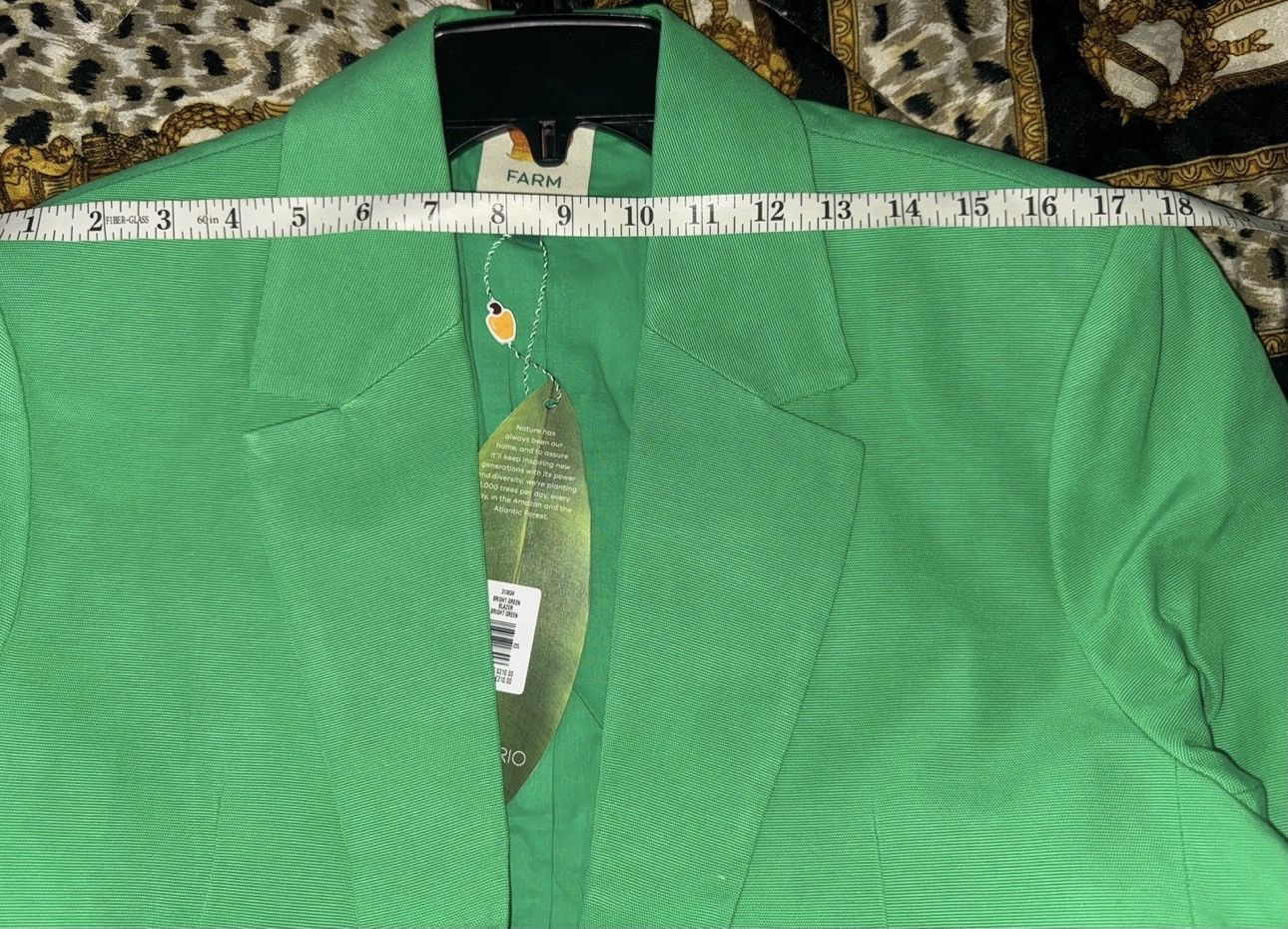 Farm Rio Farm Rio Bright Green Blazer size XS Size XS / US 0-2 / IT 36-38 - 6 Thumbnail