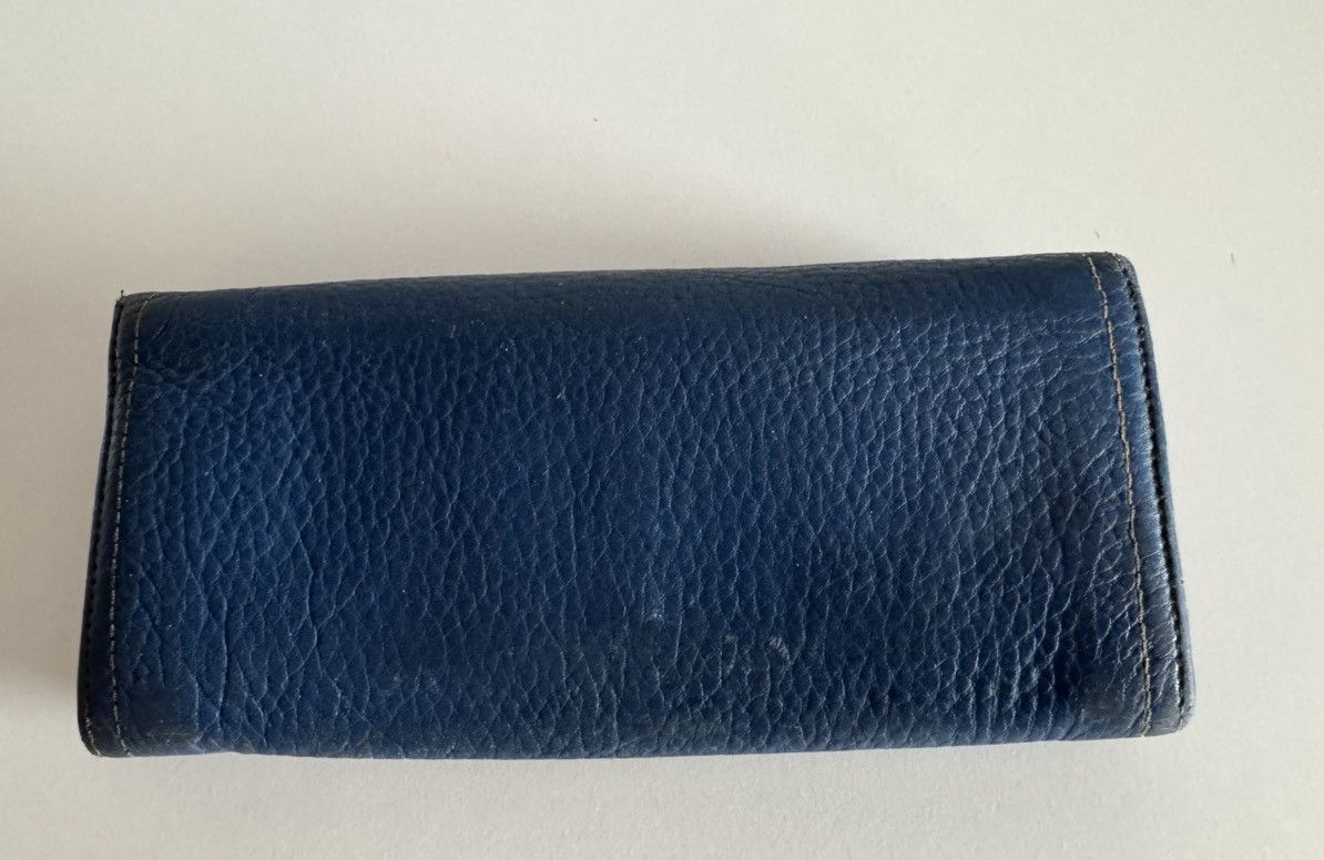Prada PRADA Blue Teal Blue Leather Women's Continental Flap Wallet Size ONE SIZE - 11 Thumbnail