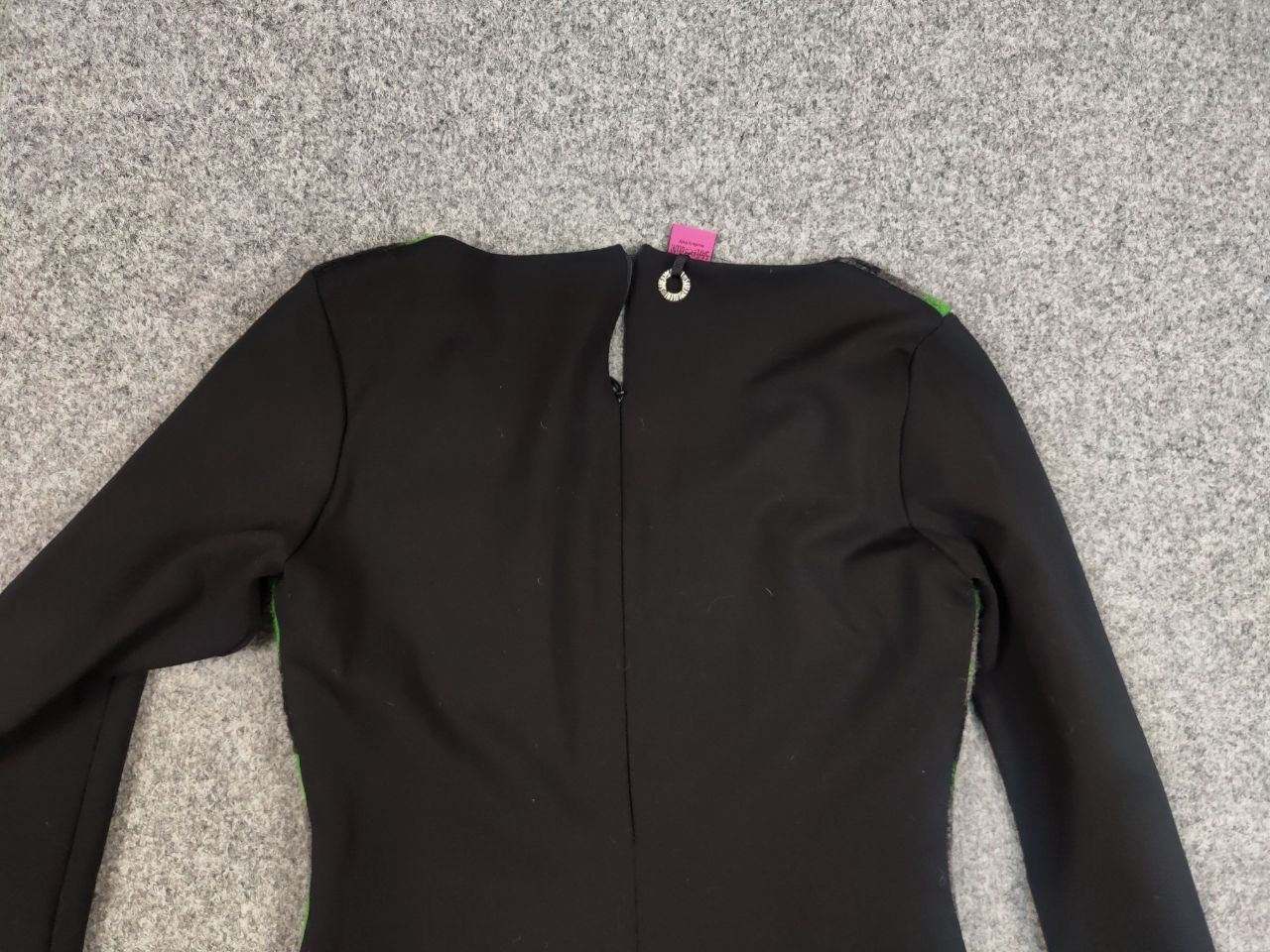 Designer Save The Queen dress Long Sleeve Jersey Wool Camo Size L / US 10 / IT 46 - 14 Thumbnail