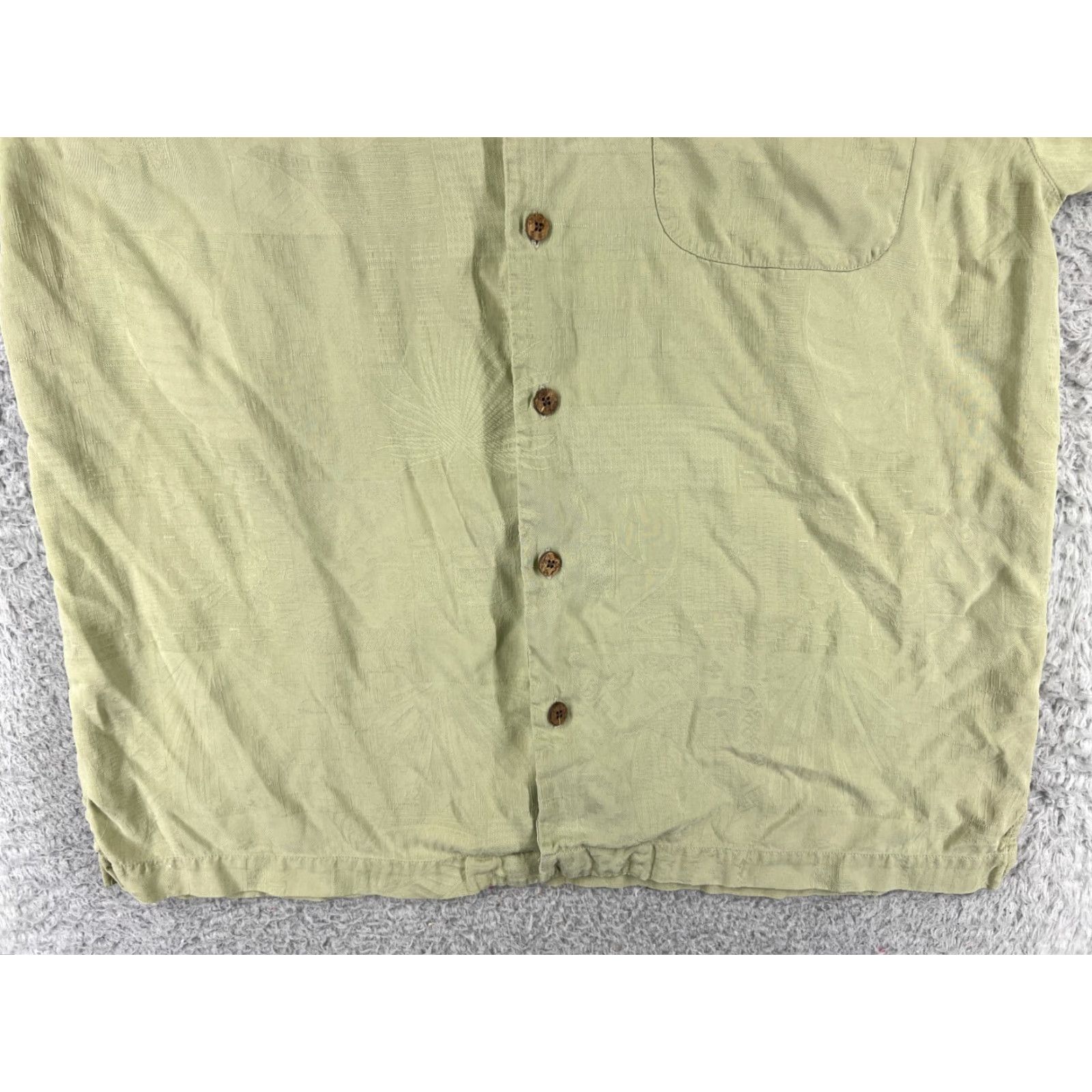 Tommy Bahama Tommy Bahama Shirt Men Medium Green Palm Cocktail Print Hawaiian Vacation Beach Size US M / EU 48-50 / 2 - 7 Thumbnail
