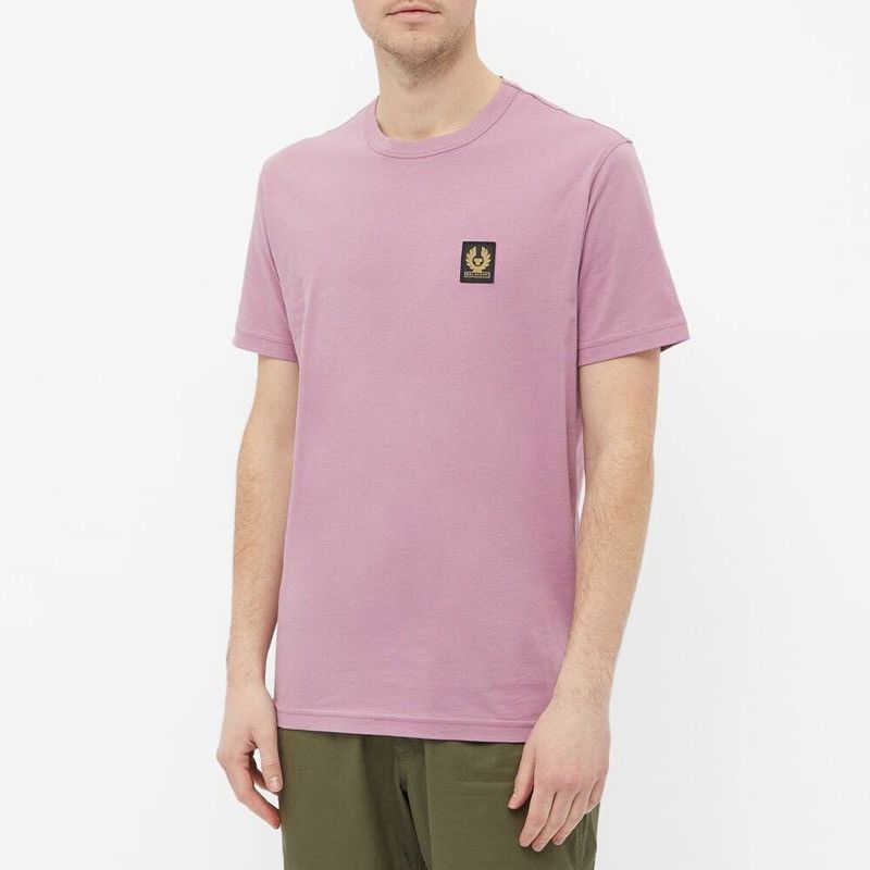 Belstaff Belstaff Short Sleeve Crew Neck T-shirt Lavender Top Patch Size US L / EU 52-54 / 3 - 1 Thumbnail