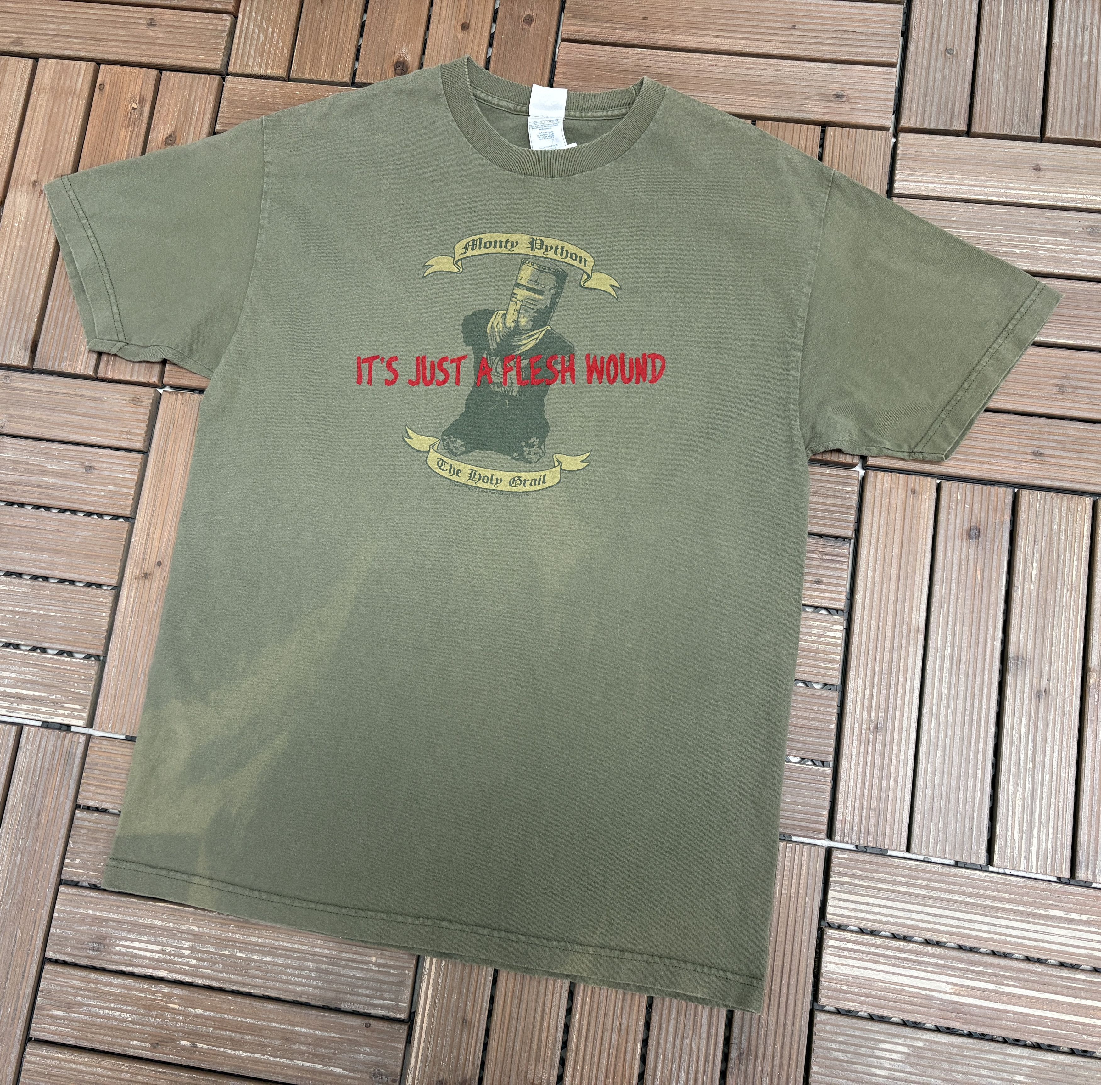 Vintage Monty Python The Holy Grail Vintage Green T-Shirt Tee Size US L / EU 52-54 / 3 - 2 Thumbnail