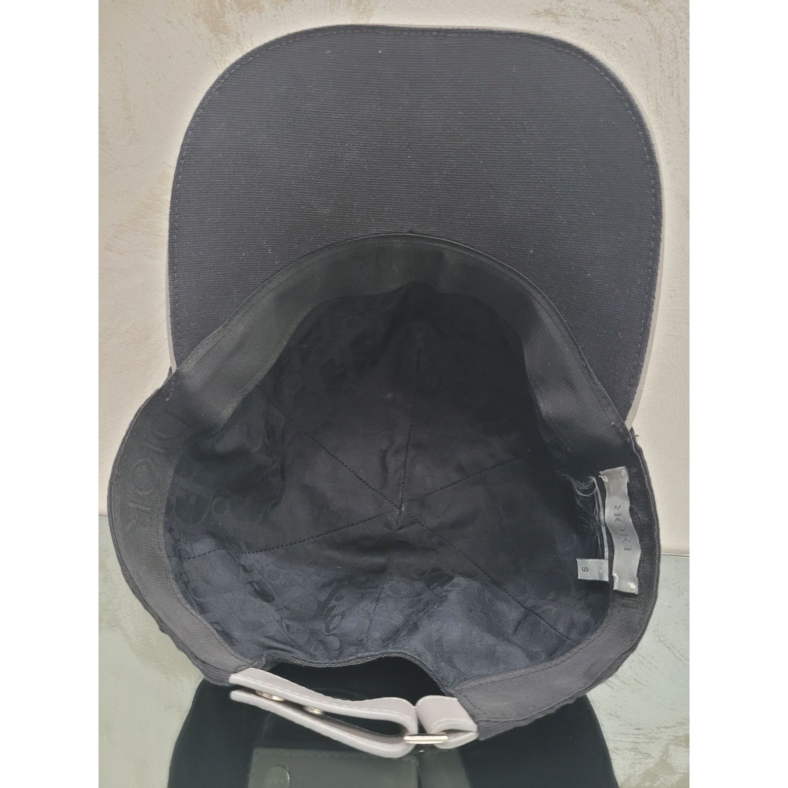 Dior Dior Logo Print Black Cotton Baseball Cap - Size S Size ONE SIZE - 6 Thumbnail