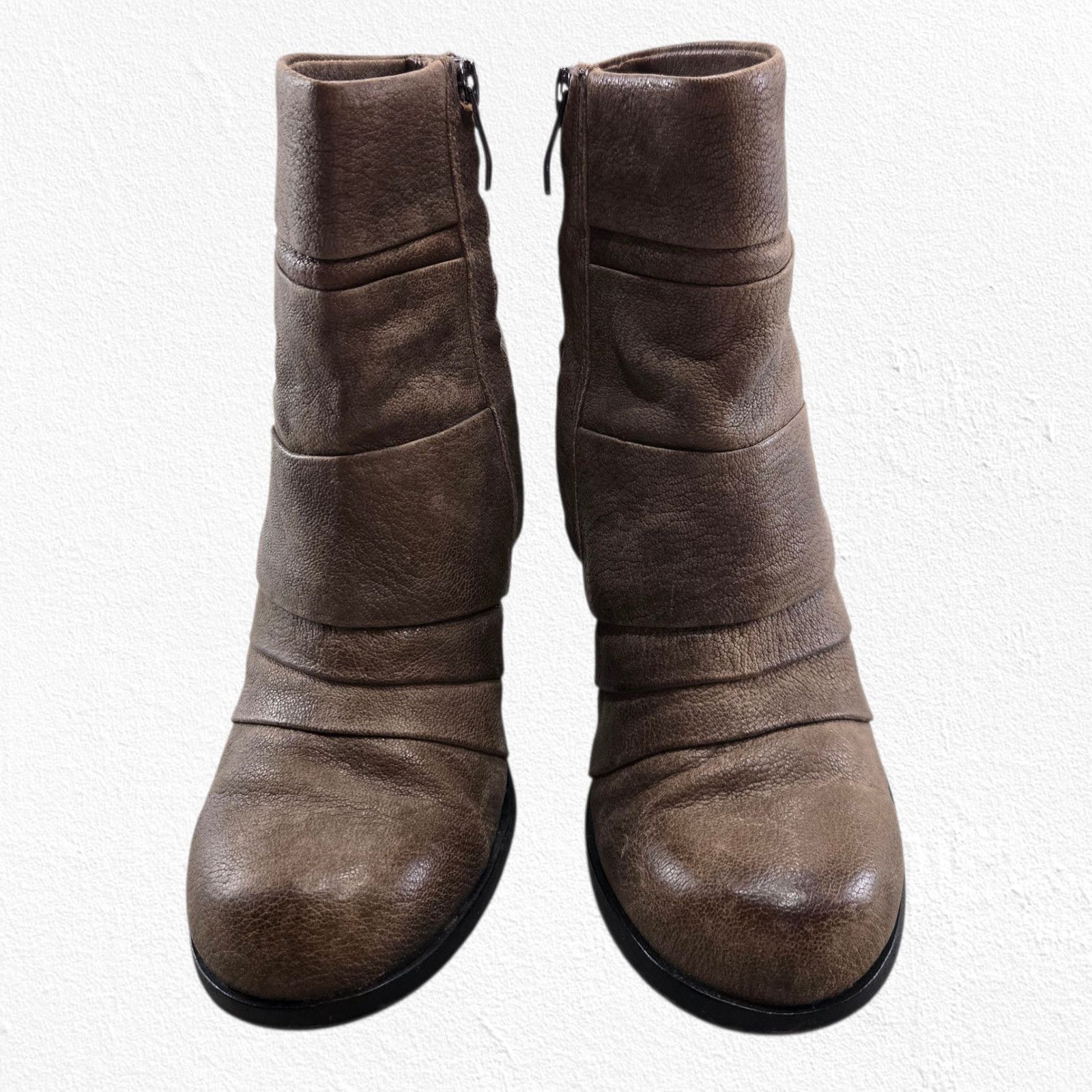 Vince Camuto Vince Camuto Tan Leather Slouch Western Booties Size 5.5 Size US 5.5 / IT 35.5 - 3 Thumbnail