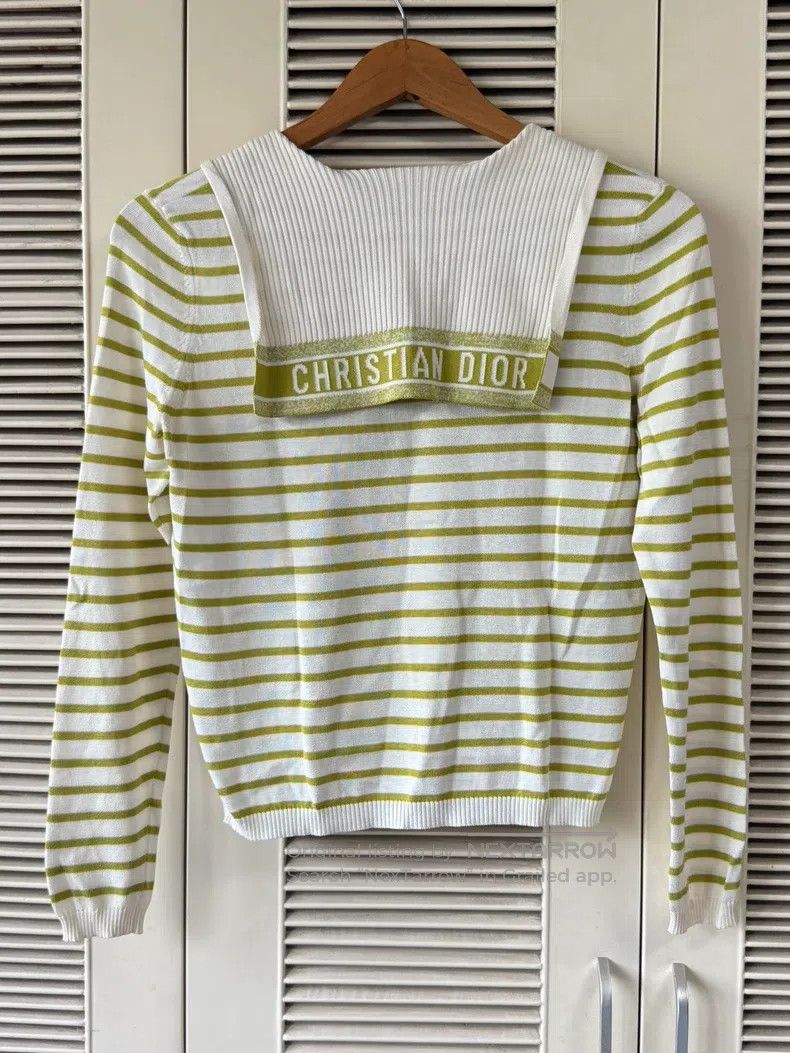 Dior Dior Striped sailor collar knitwear Size XS / US 0-2 / IT 36-38 - 1 Thumbnail
