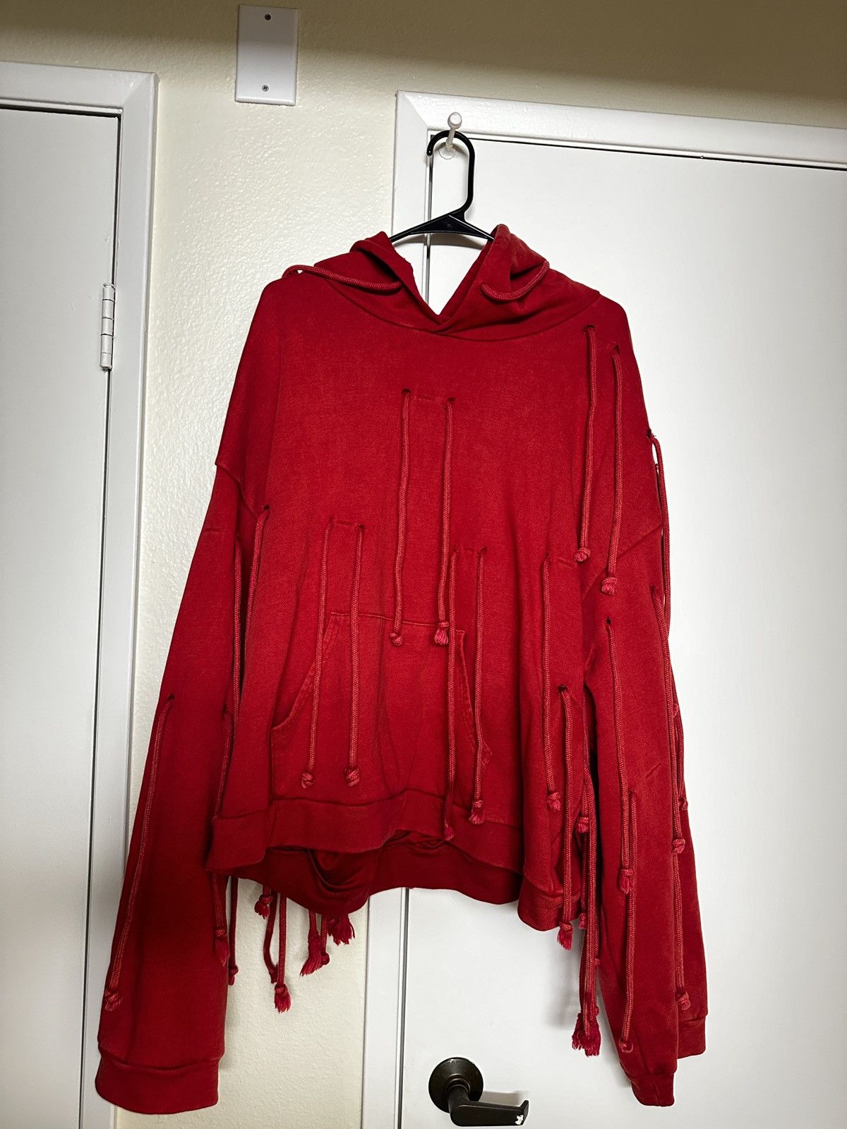 image of Spectrum Theory Drawstring Hoodie in Red, Men's (Size XL)