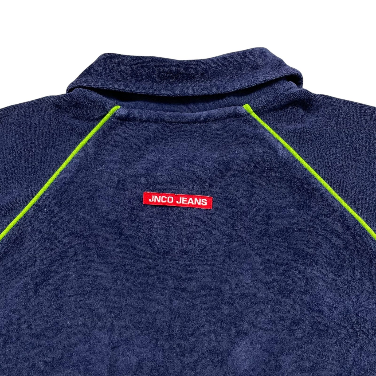 JNCO VTG 00s Y2K JNCO JEANS VELOUR HALF ZIP POLO SHIRT SIZE L Size US L / EU 52-54 / 3 - 3 Thumbnail