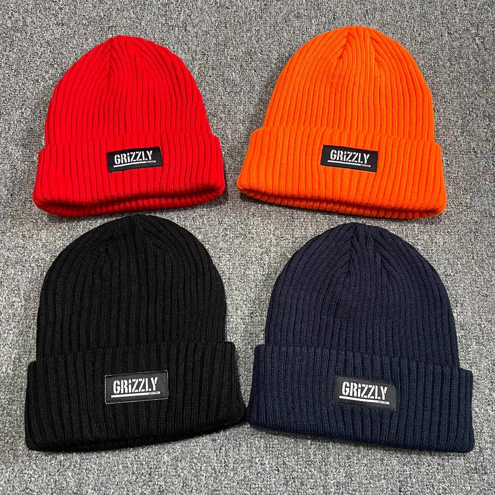 Grizzly Griptape Grizzly Griptape Patch Embroidered Knitted Beanie Q7 Size ONE SIZE - 1 Thumbnail