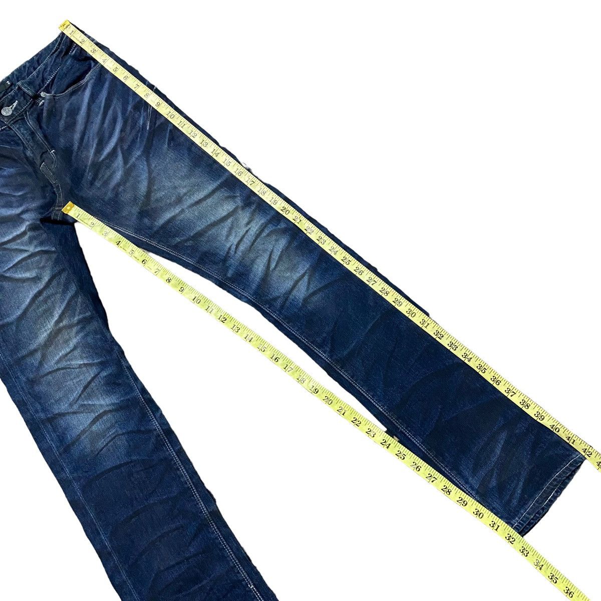 GOSTAR DE FUGA Fuga Waxed Denim Flare Jeans Slim Size US 30 / EU 46 - 20 Thumbnail