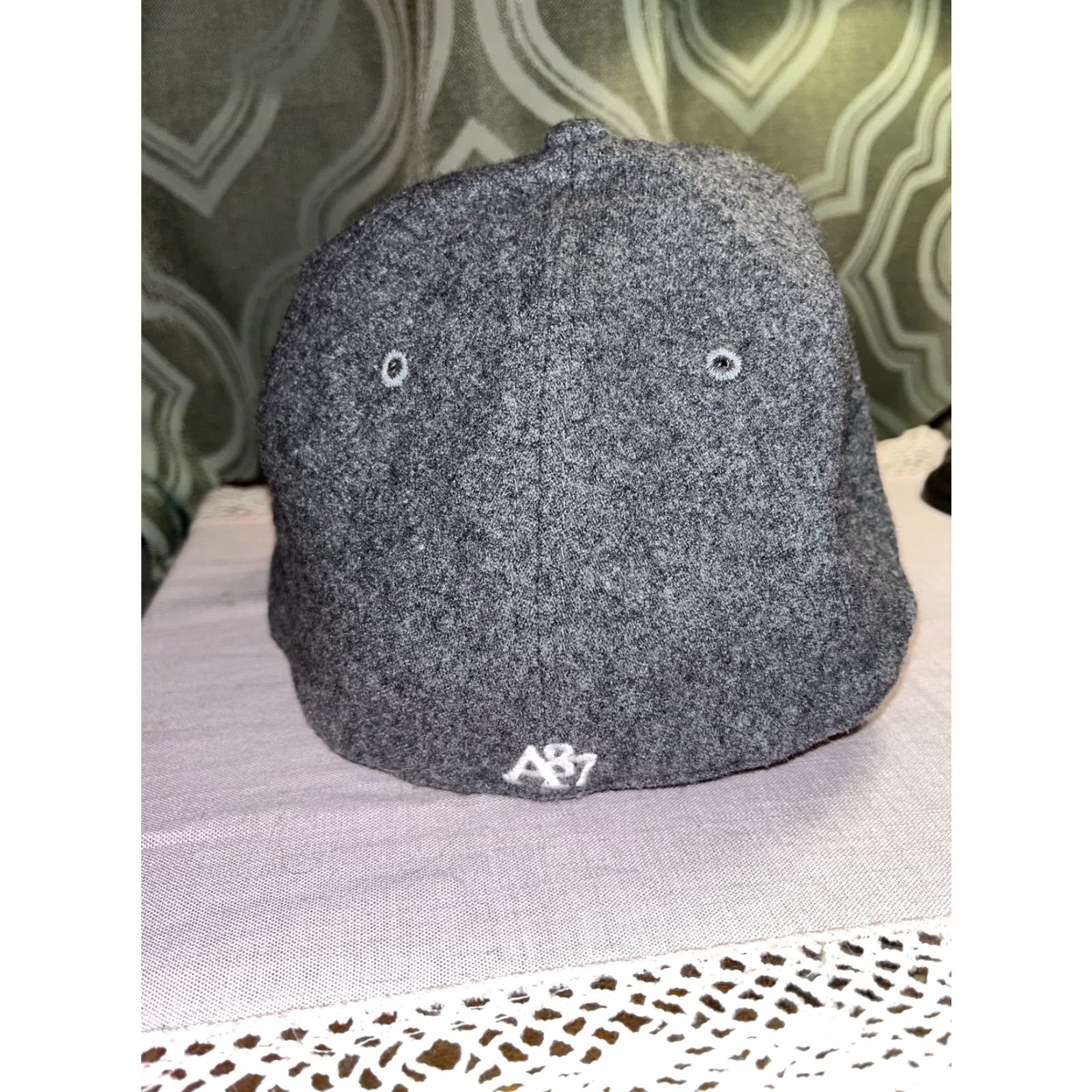 Vintage VINTAGE Aéropostale Men's Fitted Wool Baseball Cap L/XL Gray Blue Patch Summer Fall Casual Size ONE SIZE - 3 Thumbnail