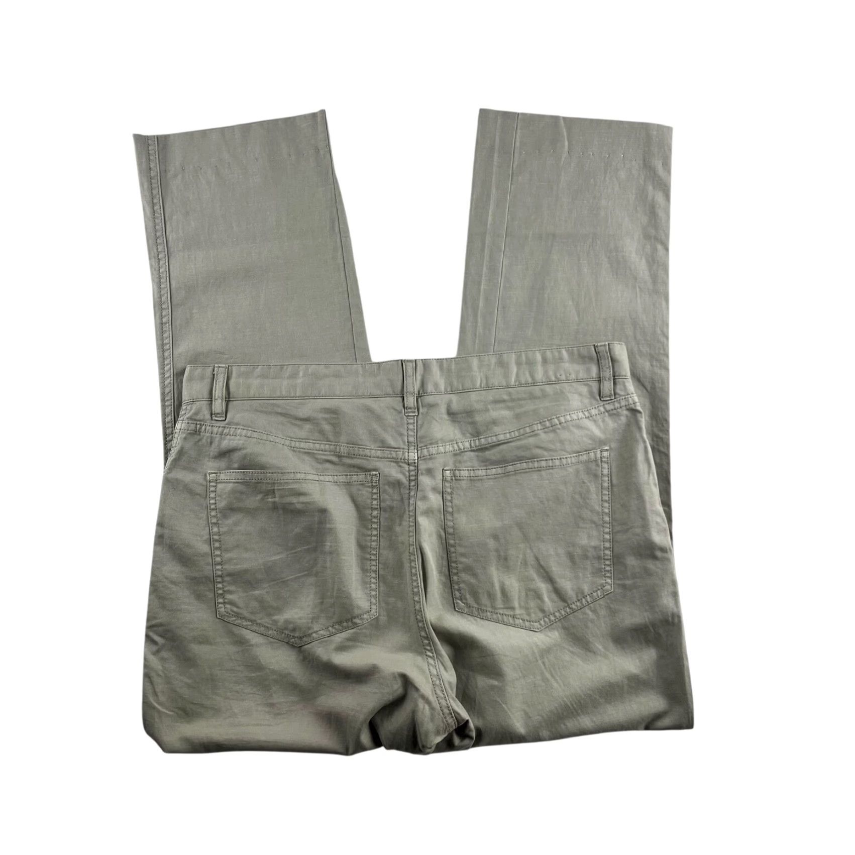 Faherty Faherty Men’s Pants Gray 5-Pocket Chino Cotton Blend 32x27 Mens Pants Regular Straight 5-Pocket Design Front Flat Front Casual/* Size US 32 / EU 48 - 3 Thumbnail