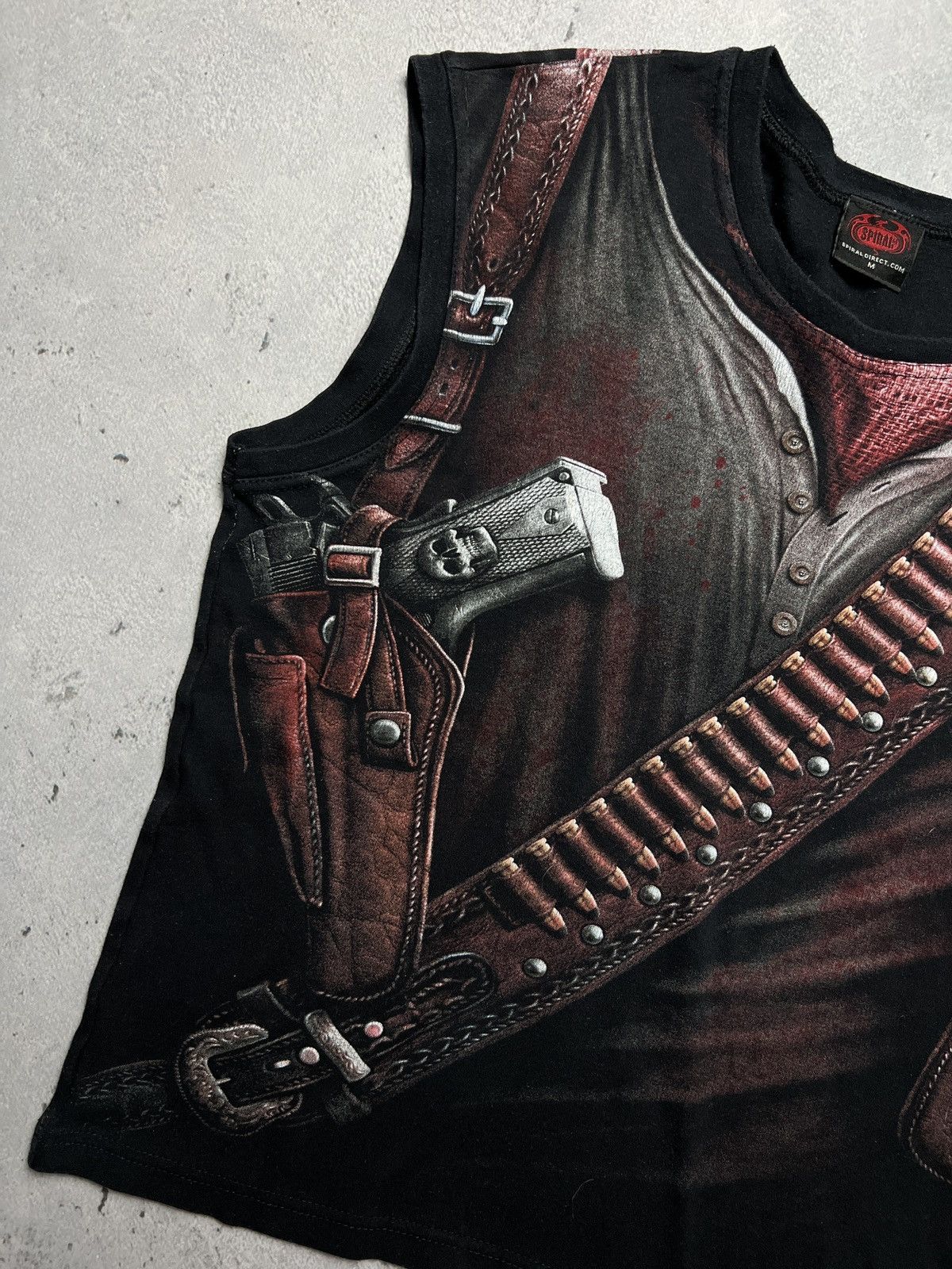 Band Tees Vintage y2k Spiral 3D Stalker Holster Wrap Zombie Bones Tee Size US M / EU 48-50 / 2 - 3 Thumbnail