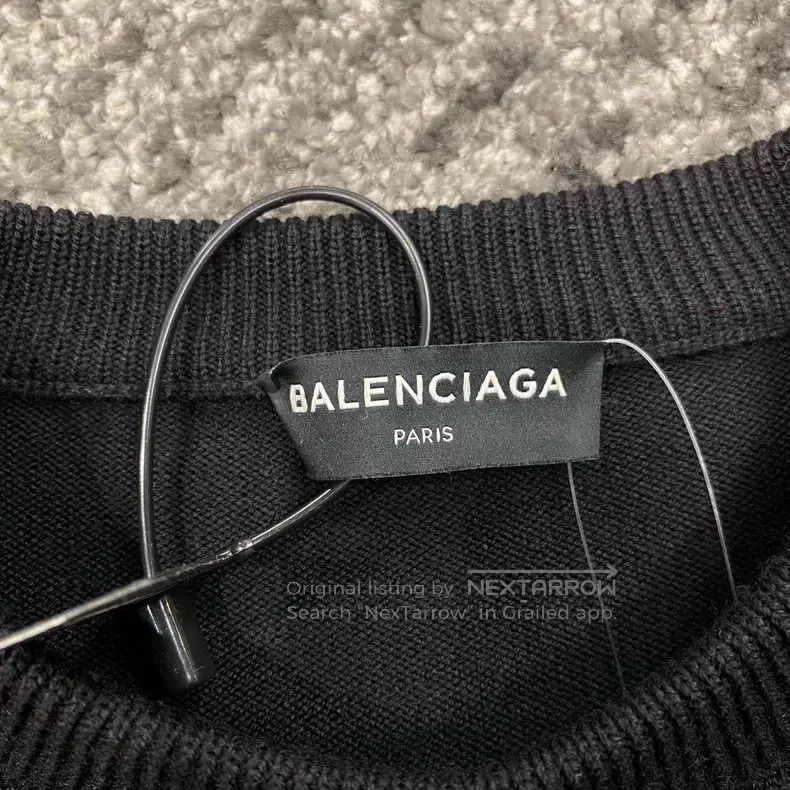 Balenciaga Balenciaga Destroyed Hem Sweater Size US S / EU 44-46 / 1 - 4 Thumbnail