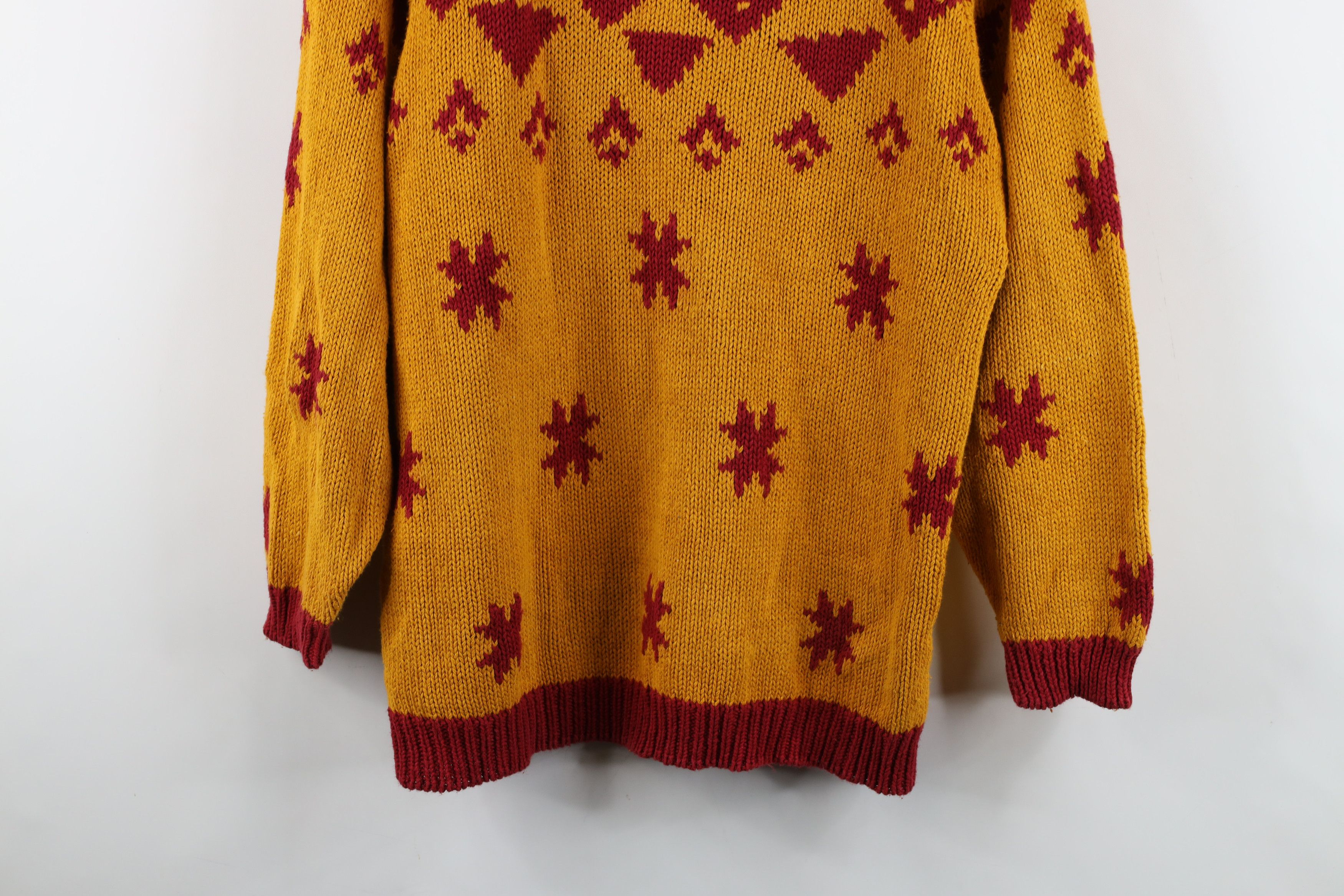 Vintage Vintage 90s Streetwear Embroidered Mock Neck Sweater Size L / US 10 / IT 46 - 3 Thumbnail