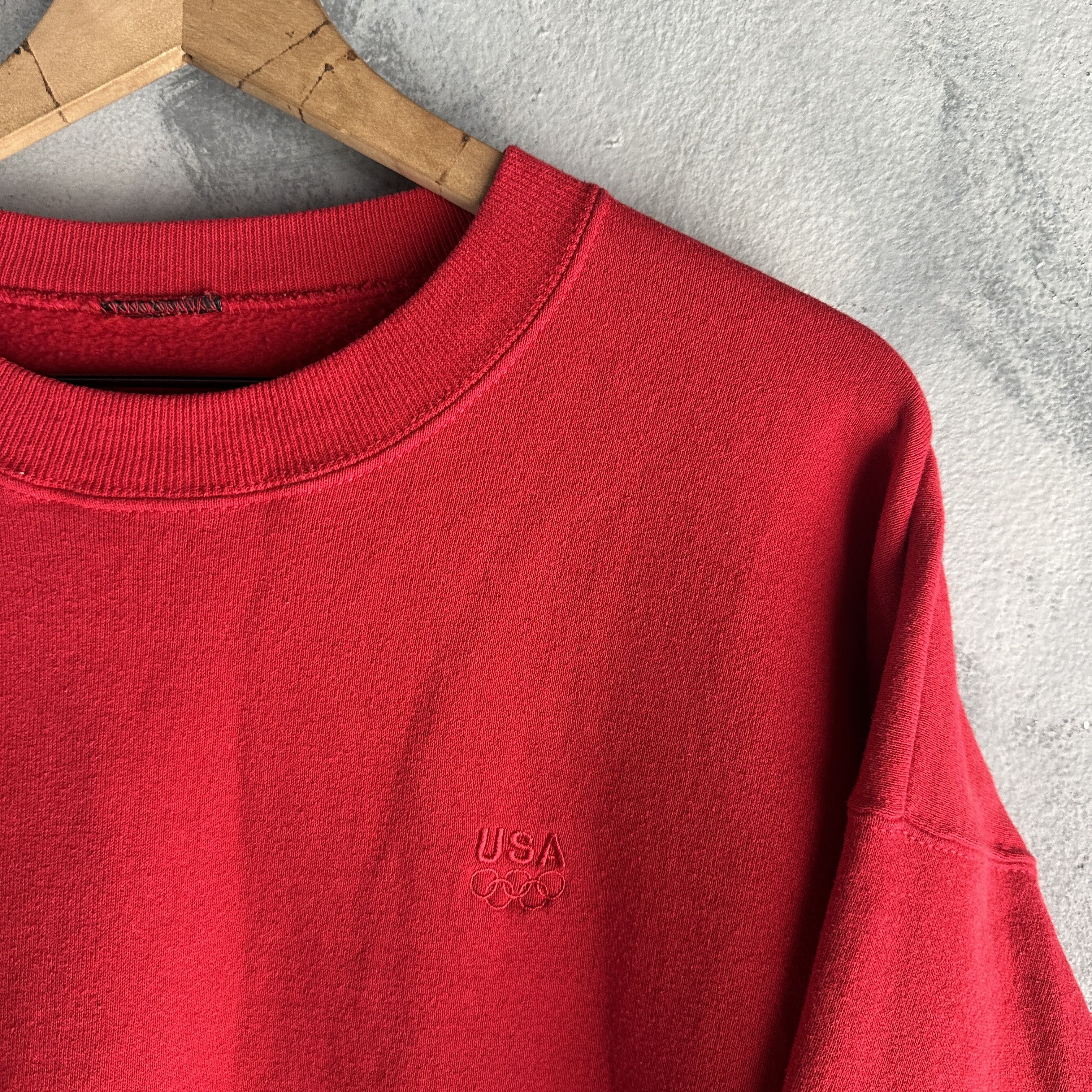 JCPenney Vtg Team USA 1996 Atlanta Olympics Pullover Sweatshirt Boxy Size US L / EU 52-54 / 3 - 5 Thumbnail