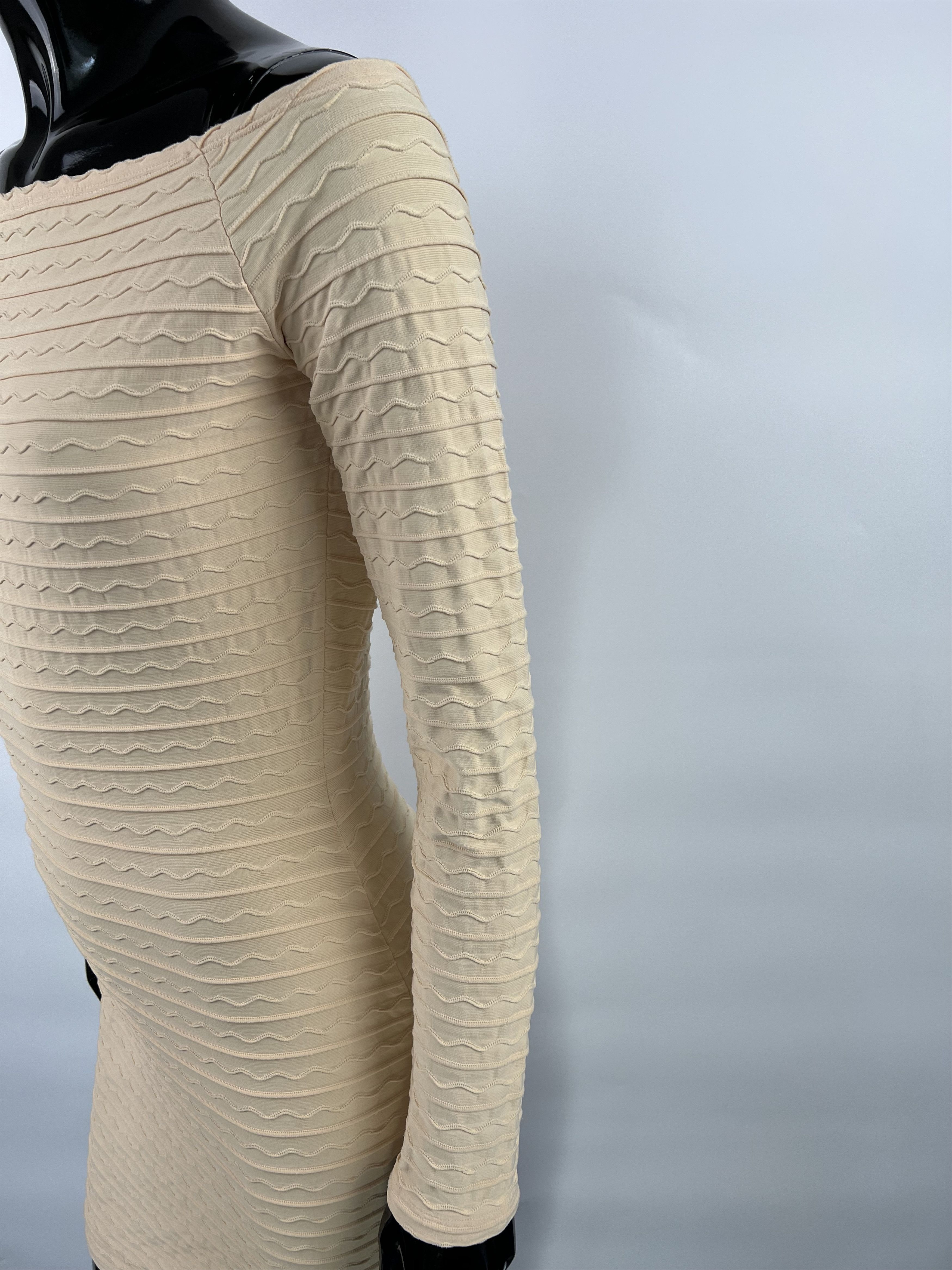 Versace × Versus Versace Versus Gianni Versace Vtg Textured Long Sleeve Short Dress Size M / US 6-8 / IT 42-44 - 5 Thumbnail