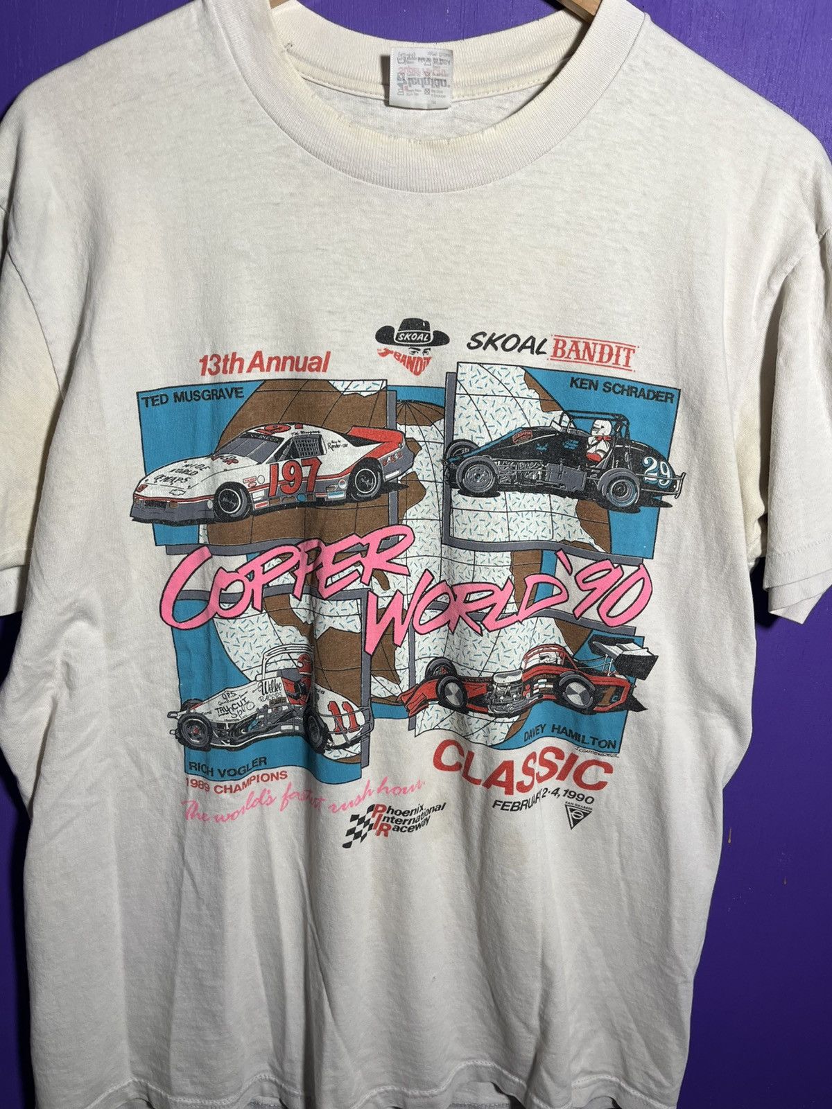 NASCAR × Vintage Vintage 1990 Skoal bandit Phoenix raceway t-shirt Size US L / EU 52-54 / 3 - 3 Thumbnail