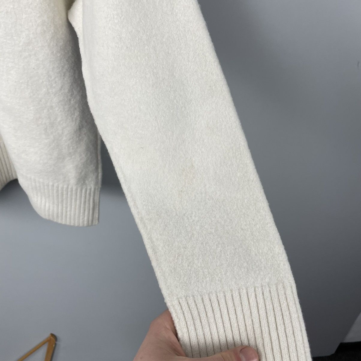 AMI AMI Alexandre Mattiussi Turtleneck Sweater White/Red sz M-L Size M / US 6-8 / IT 42-44 - 7 Thumbnail