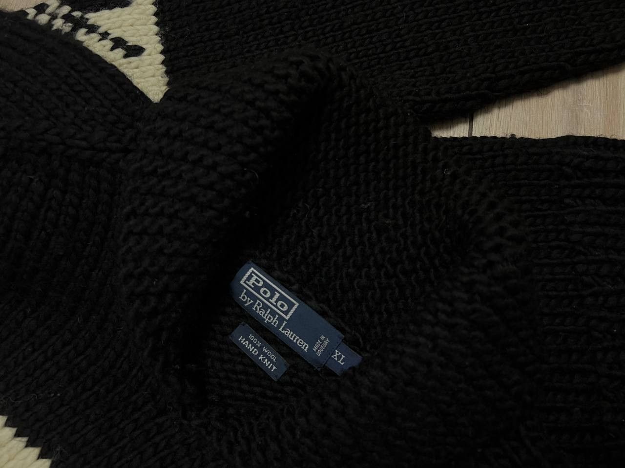 Polo Ralph Lauren 2005 Hand-Knit Ralph Lauren Polo Fair Isle Shawl Sweater XL Size US XL / EU 56 / 4 - 6 Thumbnail