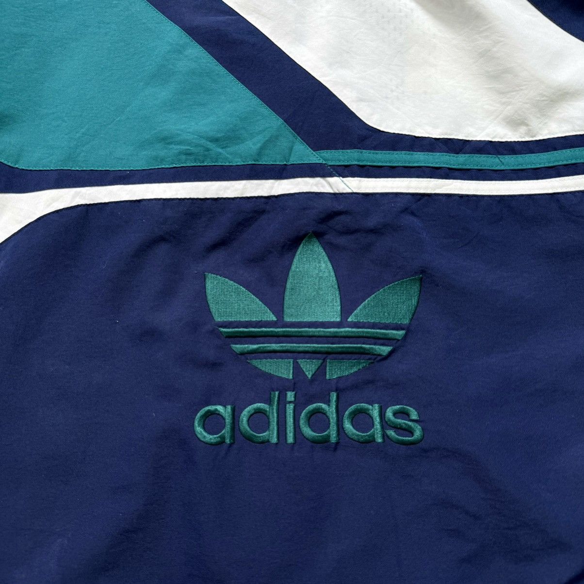 Adidas Vintage 9s Adidas Big Trefoil Windbreaker Jacket Size US M / EU 48-50 / 2 - 9 Thumbnail