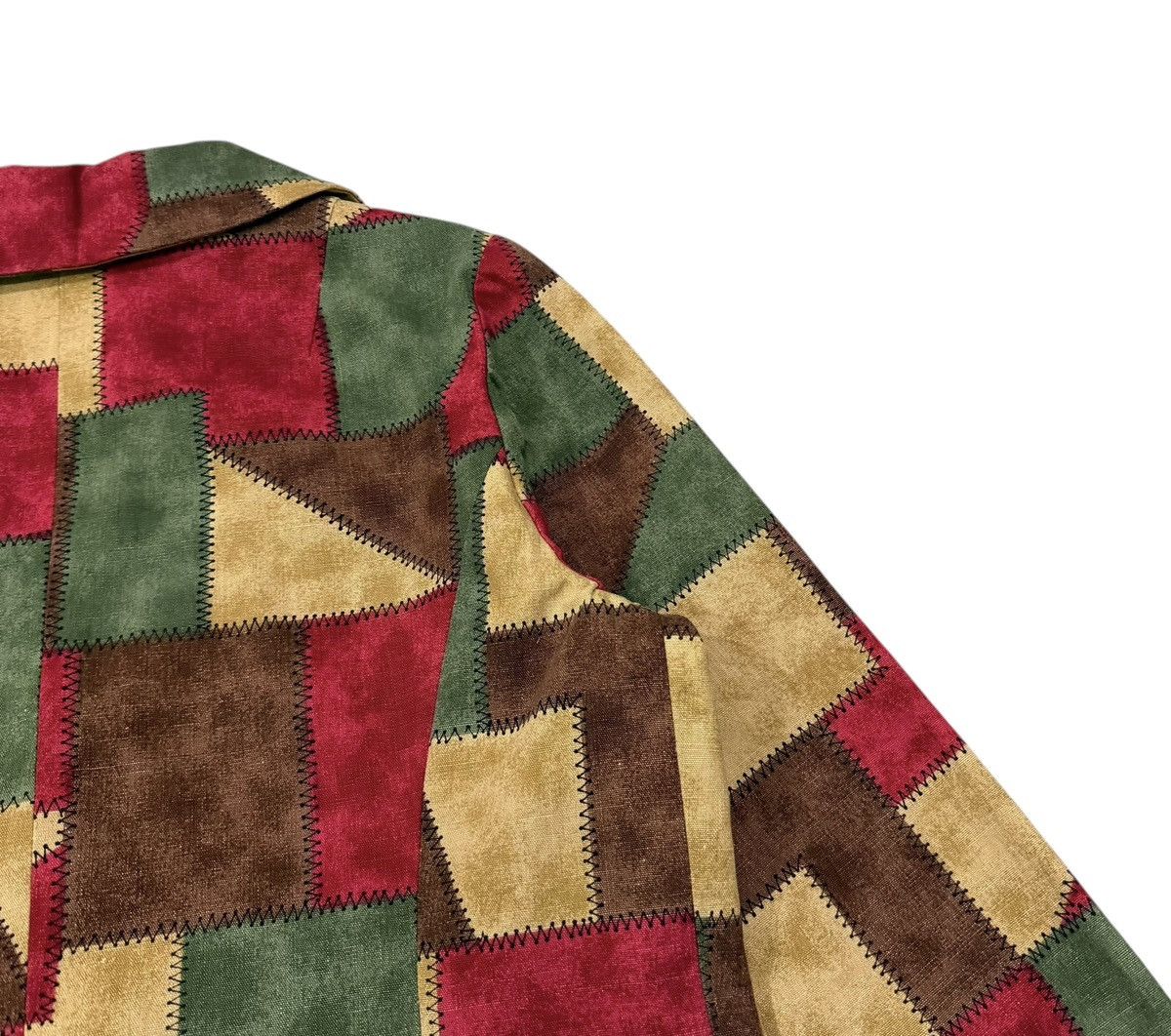 Vintage Vintage 90’s Multicolour Patchwork Style Buttons Jacket Size M / US 6-8 / IT 42-44 - 12 Thumbnail