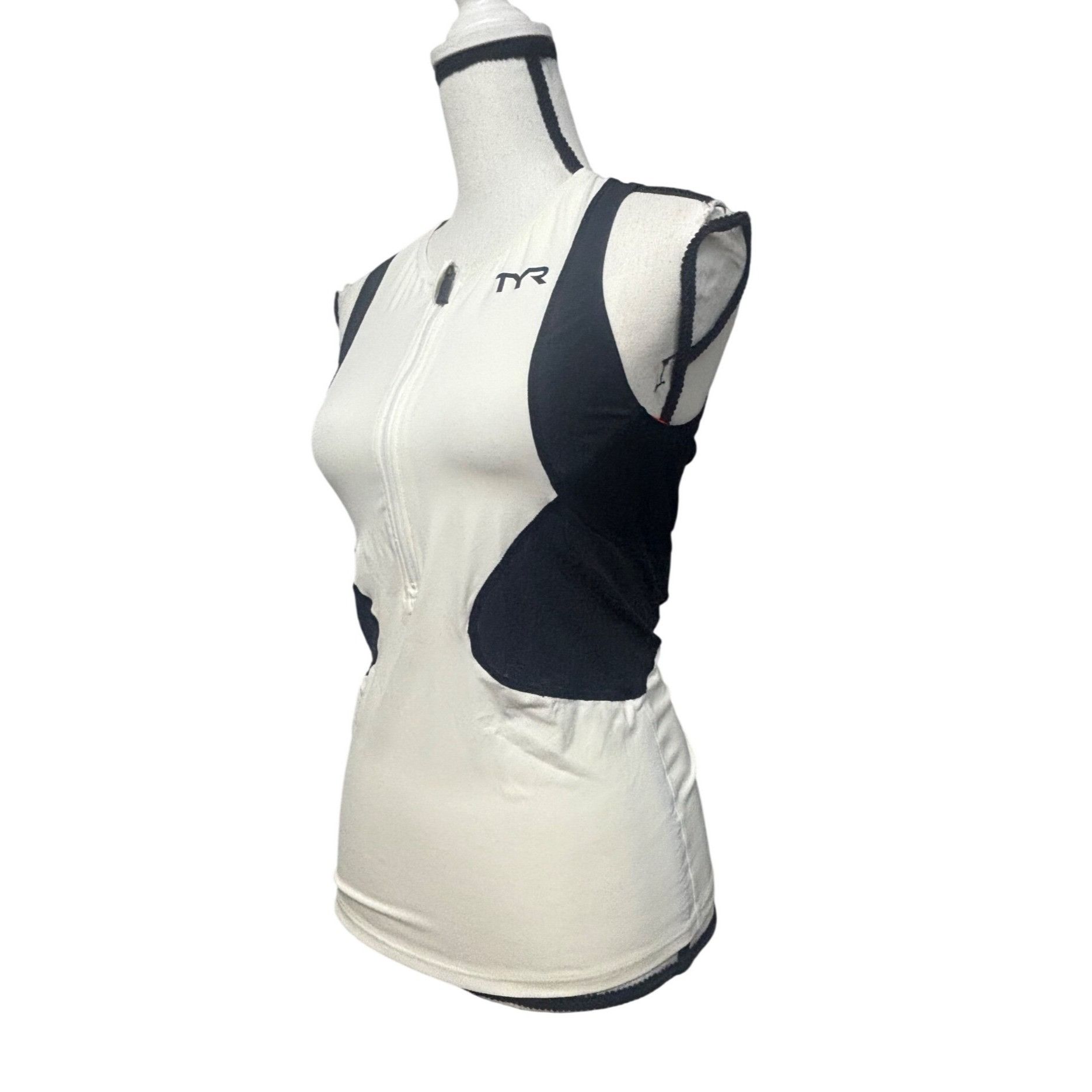 Other TYR Women's Competitor Singlet, White/Black, Size S Size S / US 4 / IT 40 - 1 Thumbnail
