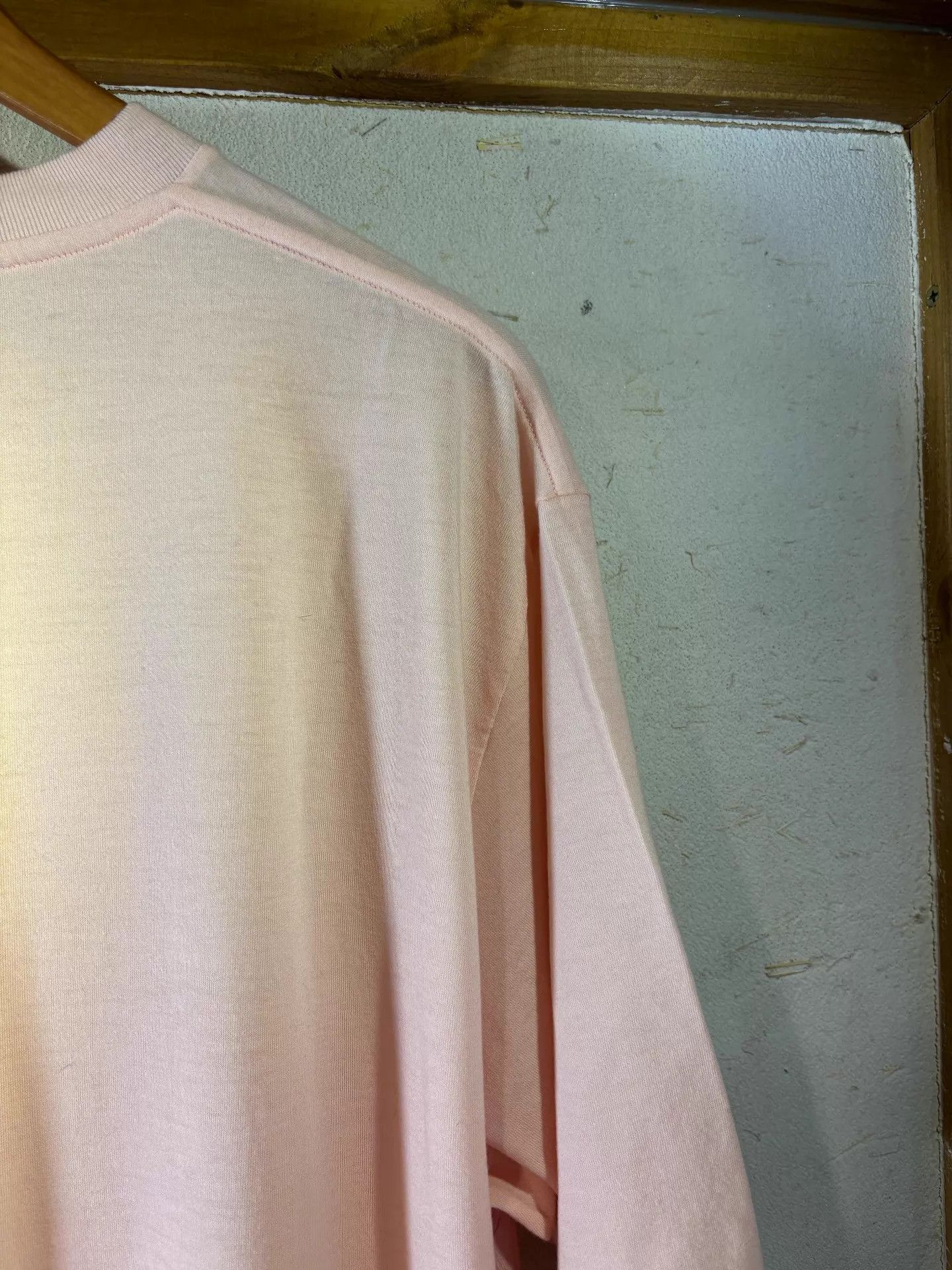 Auralee auralee 100% Wool Pink Short Sleeve Tee Size 5 Size US XXL / EU 58 / 5 - 8 Thumbnail