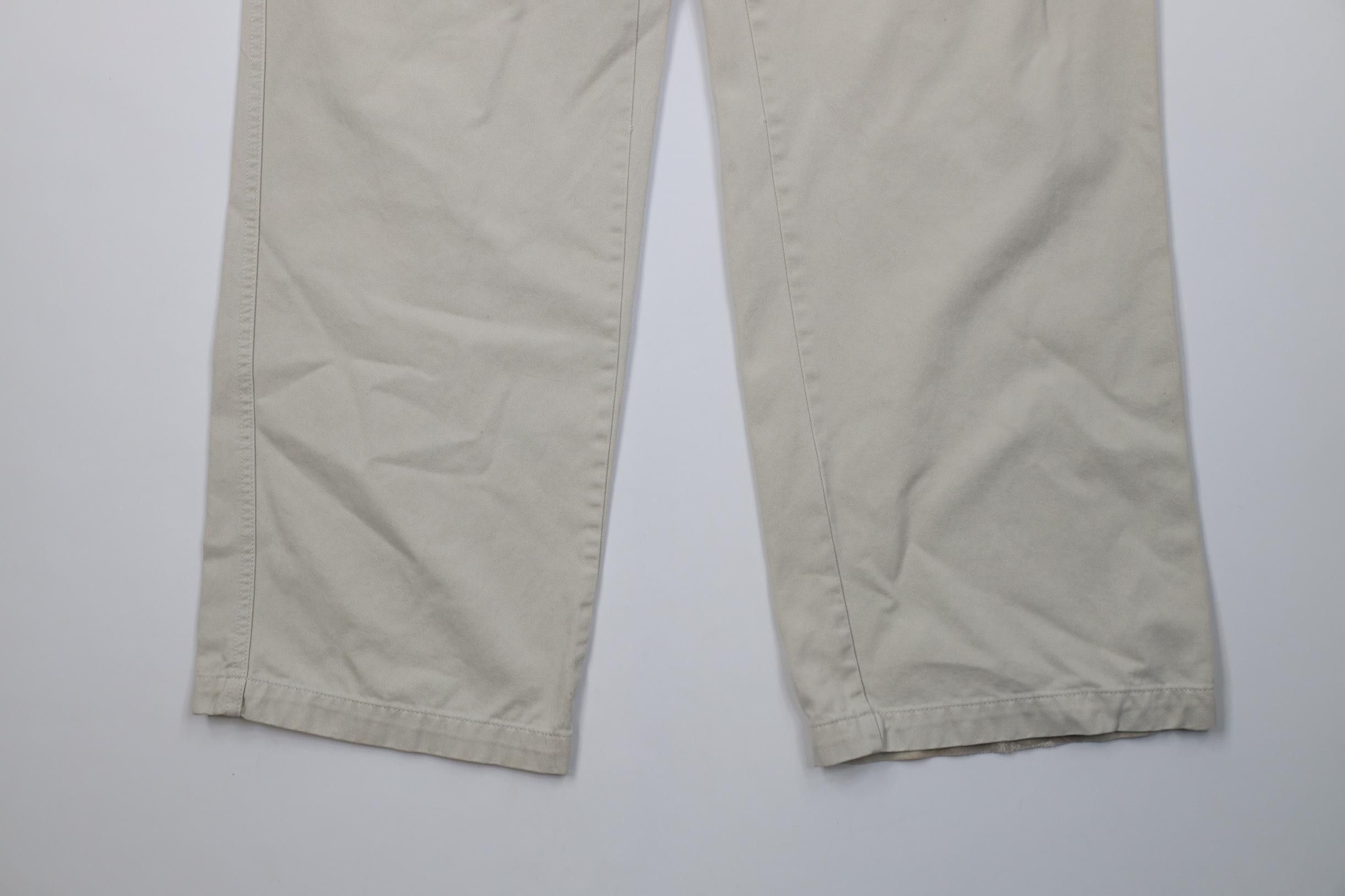 Calvin Klein Vintage 90s Y2K Calvin Klein Sandwash Wide Leg Chino Pants Size US 34 / EU 50 - 4 Thumbnail