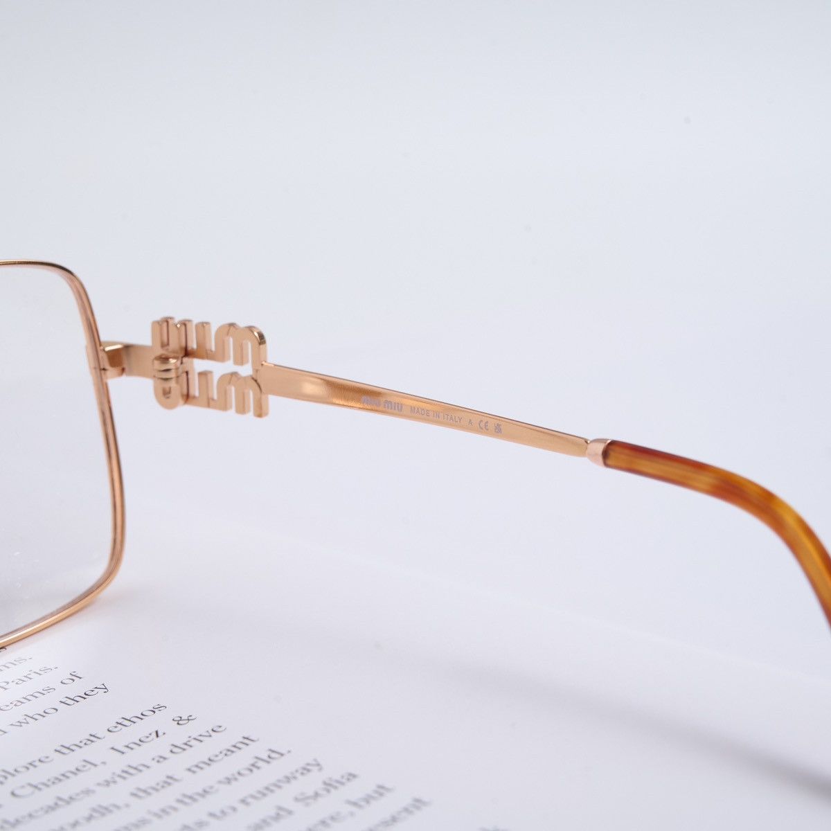 Miu Miu MIU MIU 0MU 51XV ZVF1O1 GLASSES Size ONE SIZE - 4 Thumbnail
