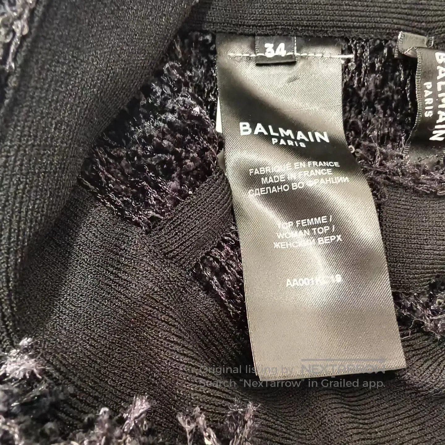 Balmain BALMAIN Fringed Tweed Camisole| Size XXS / US 00 / IT 34 - 4 Thumbnail