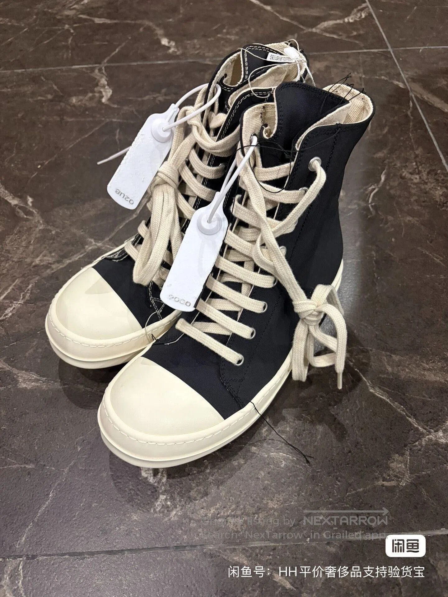 Rick Owens Drkshdw Rick Owens DRKSHDW Round Toe High. Size US 5.5 / IT 35.5 - 1 Thumbnail