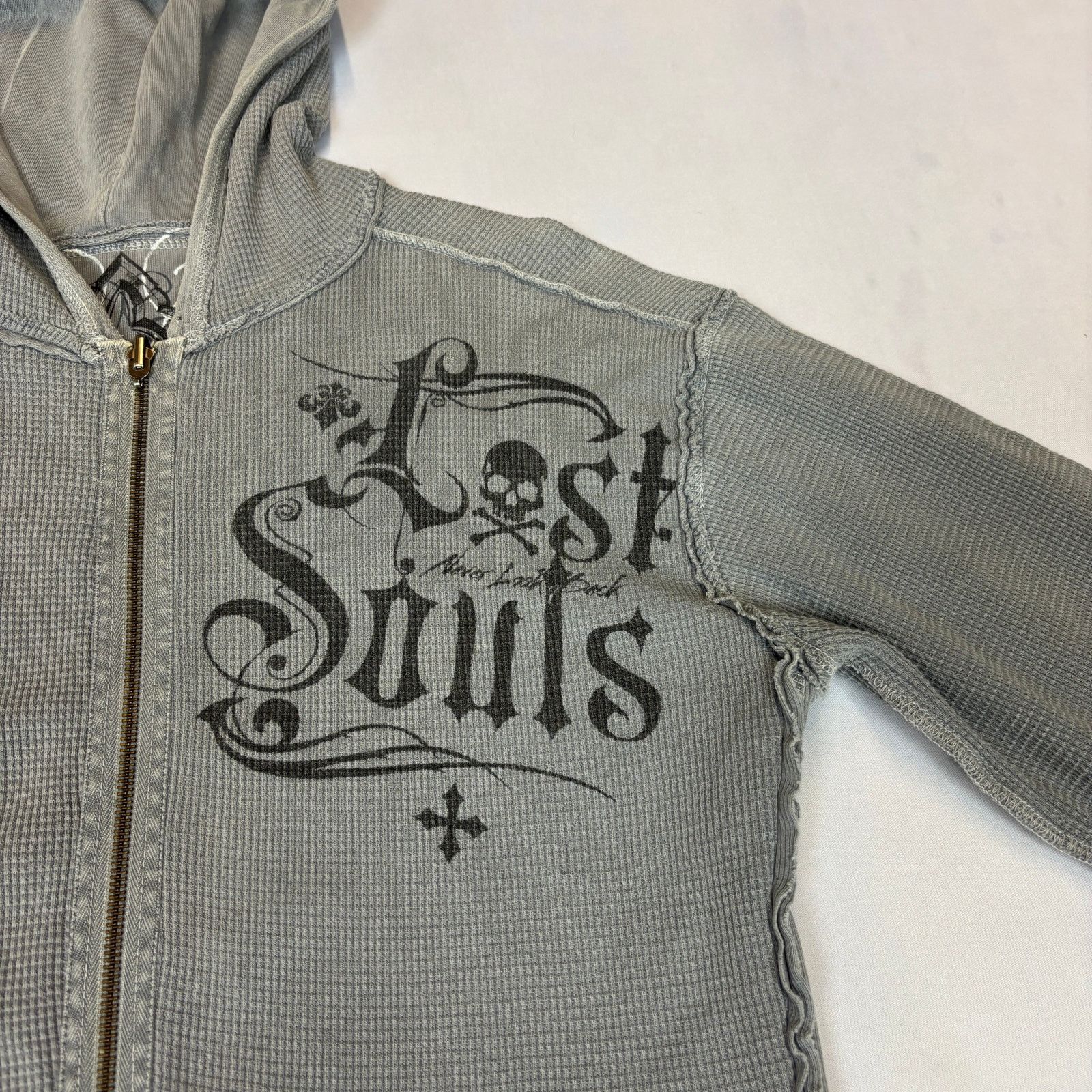 Affliction Affliction Reversible Full Zip Hoodie Thermal Mens Large Y2K Size US L / EU 52-54 / 3 - 3 Thumbnail