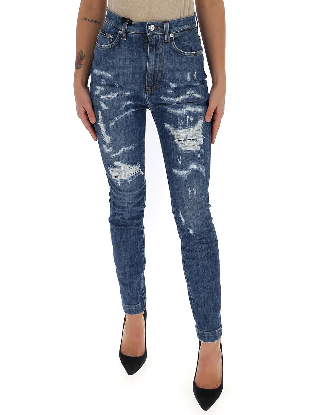 Dolce & Gabbana o1y0825 Denim Pant in Blue Size 32" / US 10 / IT 46 - 3 Thumbnail