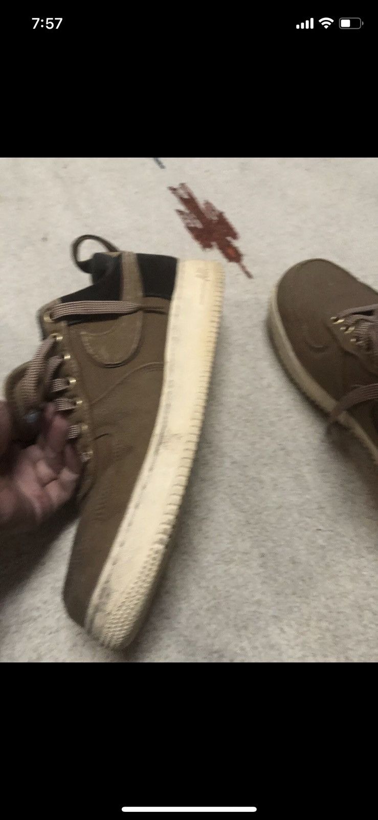 Carhartt × Nike × Vintage Vintage Nike AF1 x Carhartt air force 1 Size US 11 / EU 44 - 8 Thumbnail
