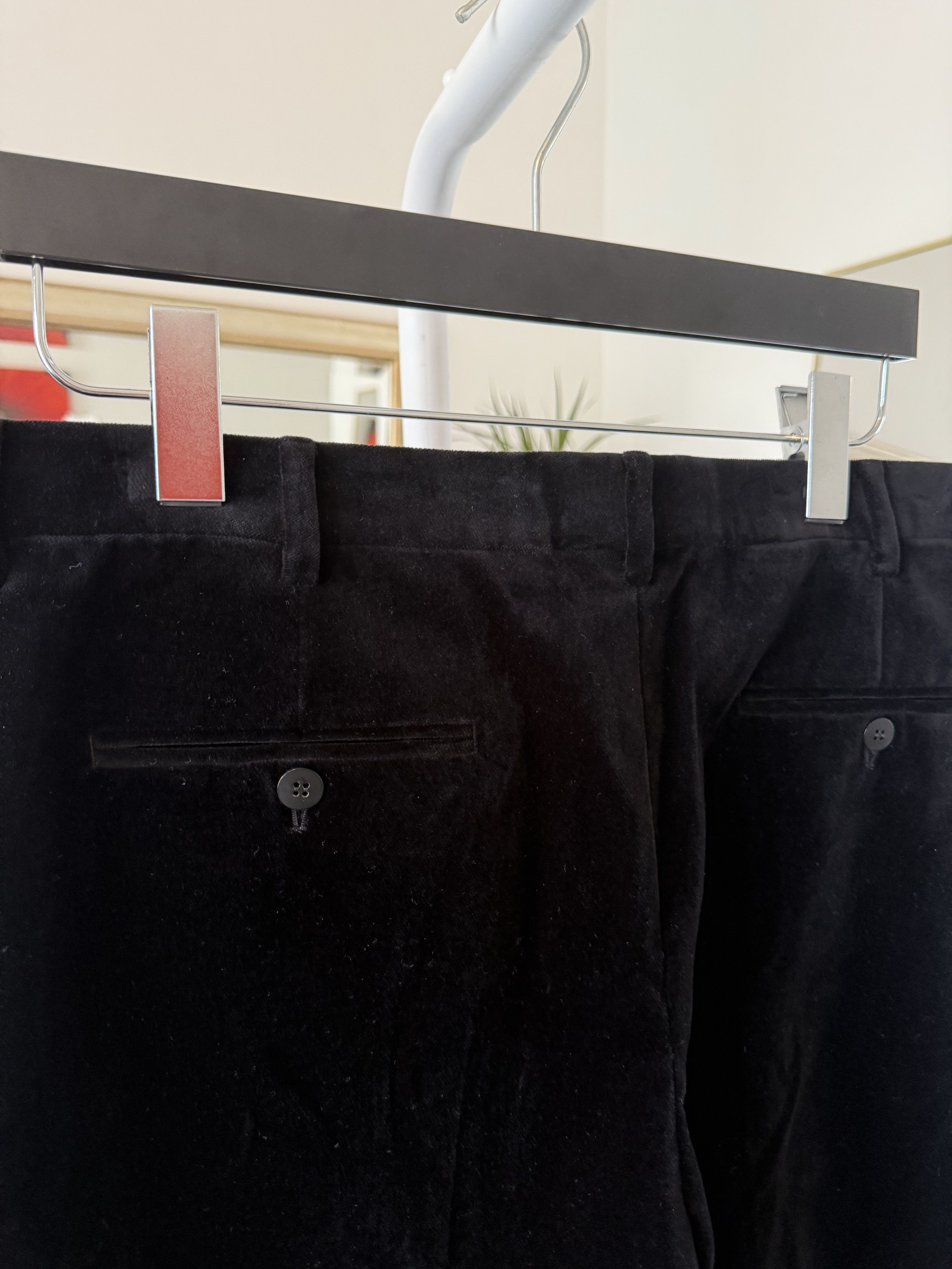 Saint Laurent Paris FW22 Saint Laurent Carrot-Fit Pants in Silk Velvet Size US 30 / EU 46 - 7 Thumbnail