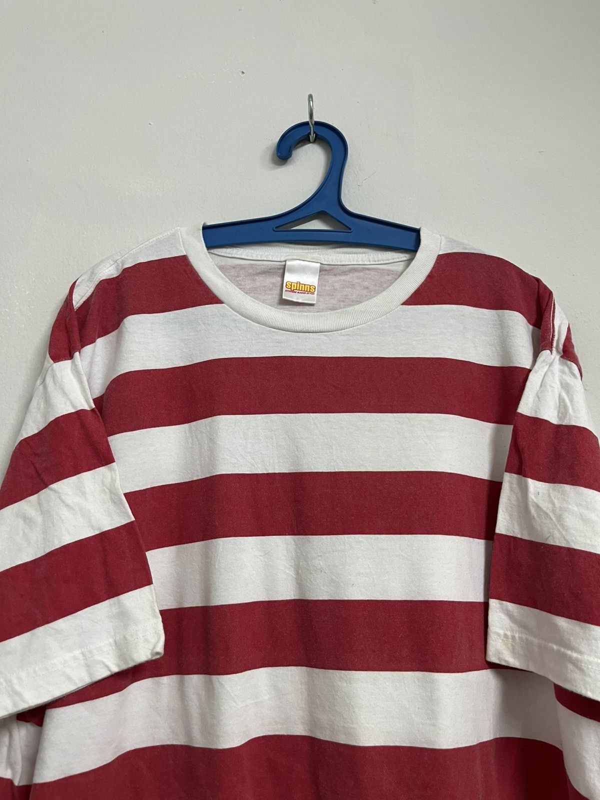 Le Grande Bleu (L.G.B.) 🔥 Spinns Striped Japanese Streetwear Culture Tee Size US XL / EU 56 / 4 - 4 Thumbnail
