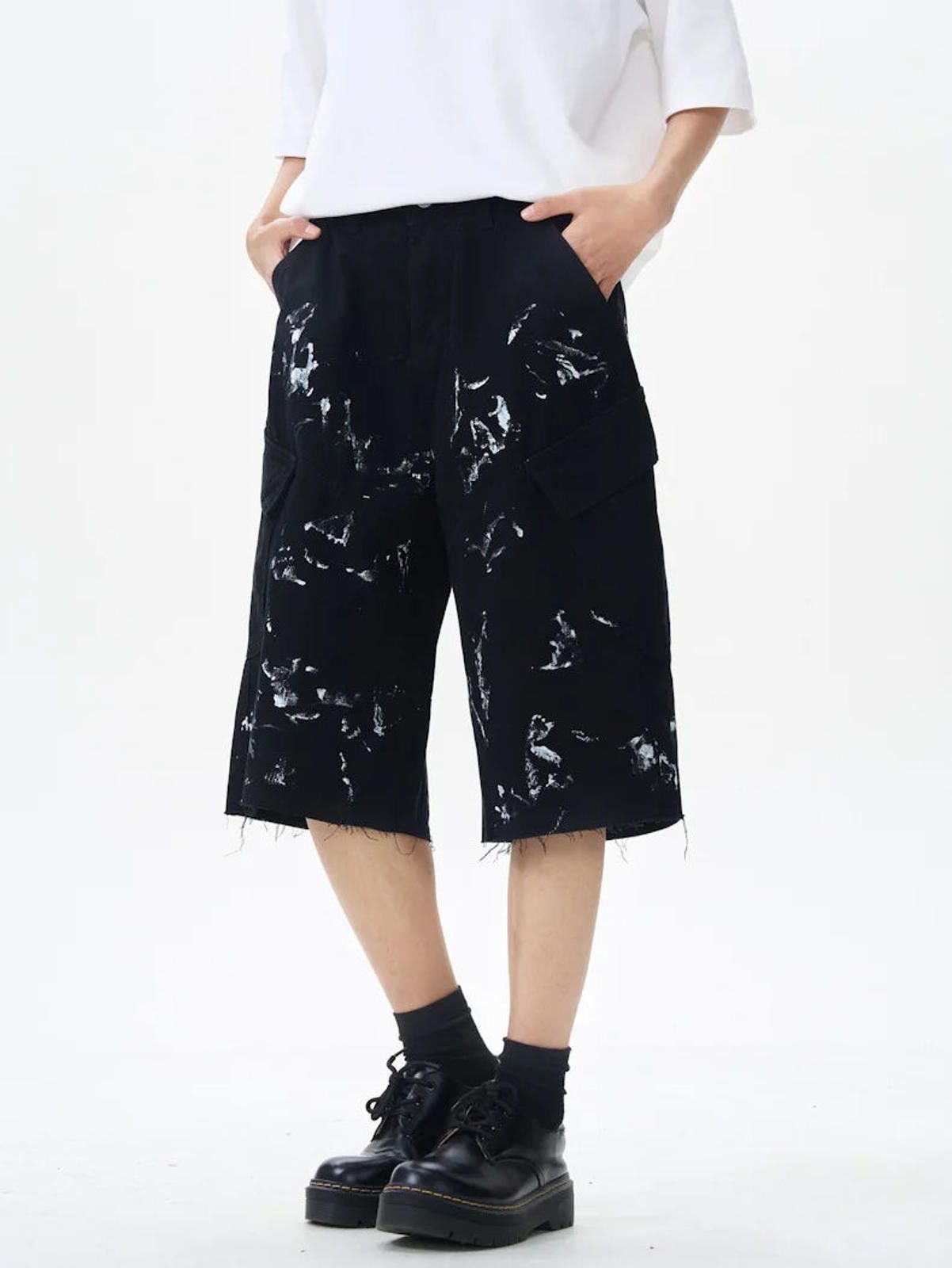 Other Paint Splash Raw Hem Jorts Size US 32 / EU 48 - 6 Thumbnail