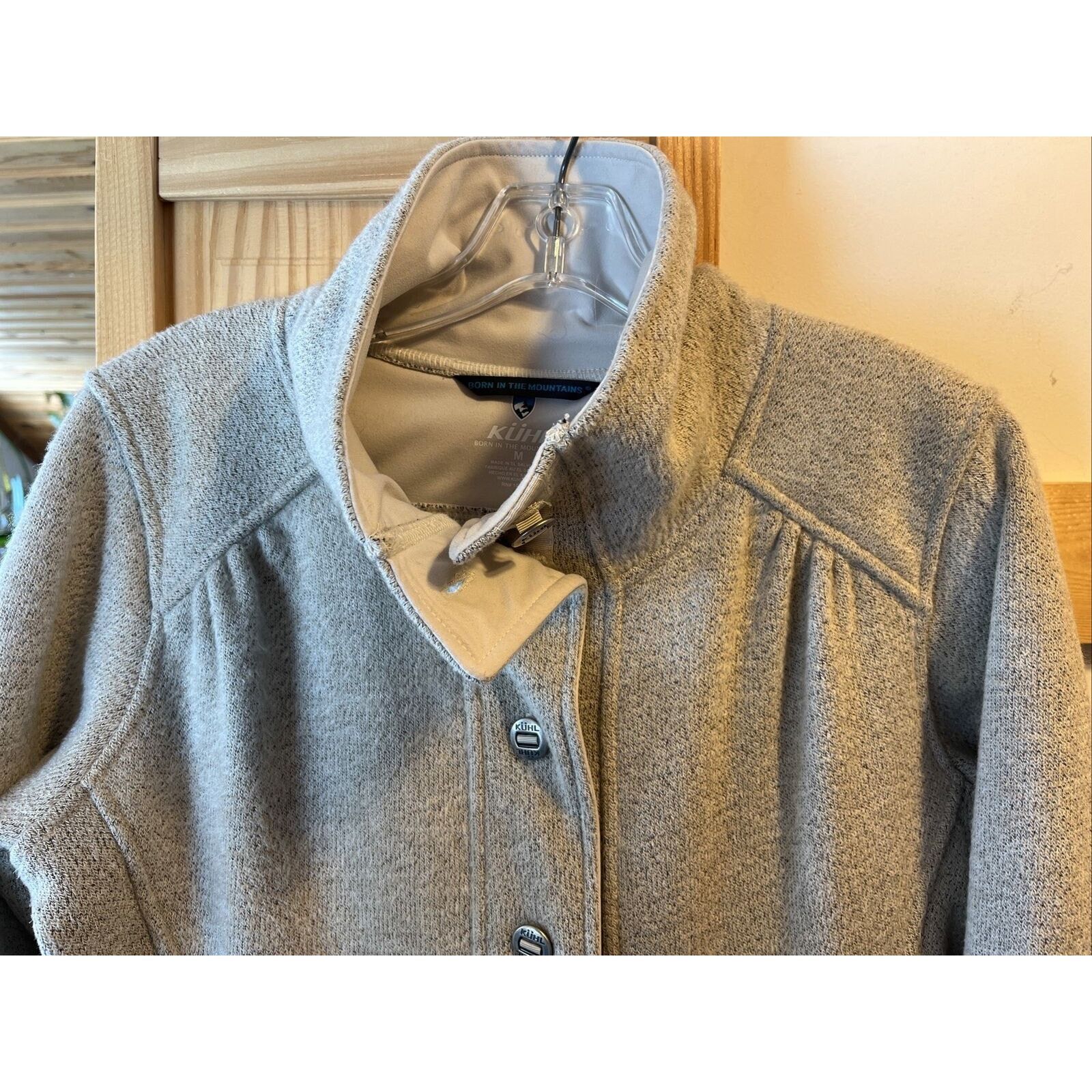 Kuhl Kuhl Women’s M Beige LS Button Down Acrylic Polyester Coat Size M / US 6-8 / IT 42-44 - 5 Thumbnail