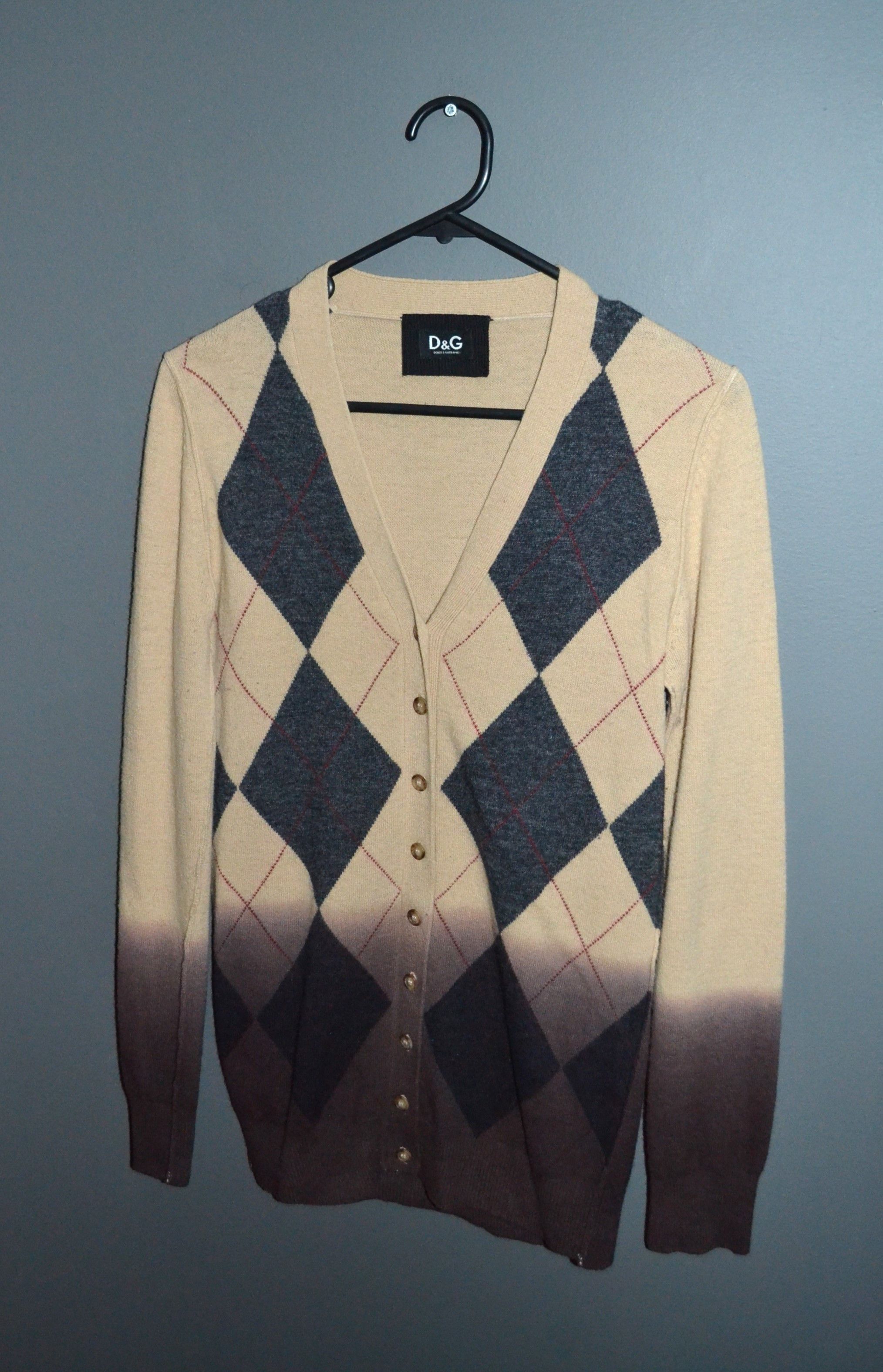 Dolce & Gabbana Dolce Gabbana Ombre Argile cardigan 42 IT S Rhombus Gradient Size M / US 6-8 / IT 42-44 - 1 Thumbnail