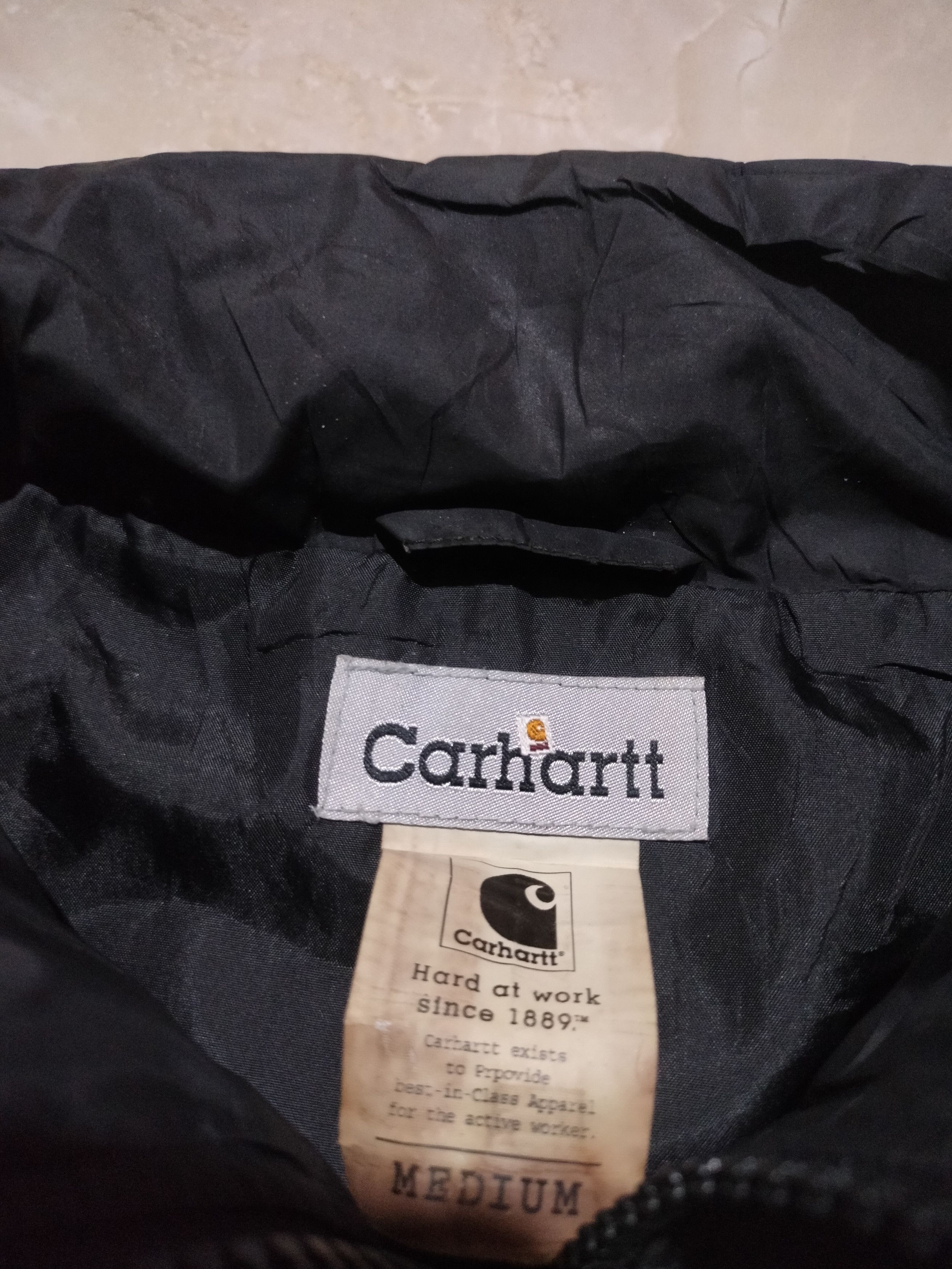 Carhartt Vintage Carhartt Hard At Work puffer Jacket Size US M / EU 48-50 / 2 - 3 Thumbnail