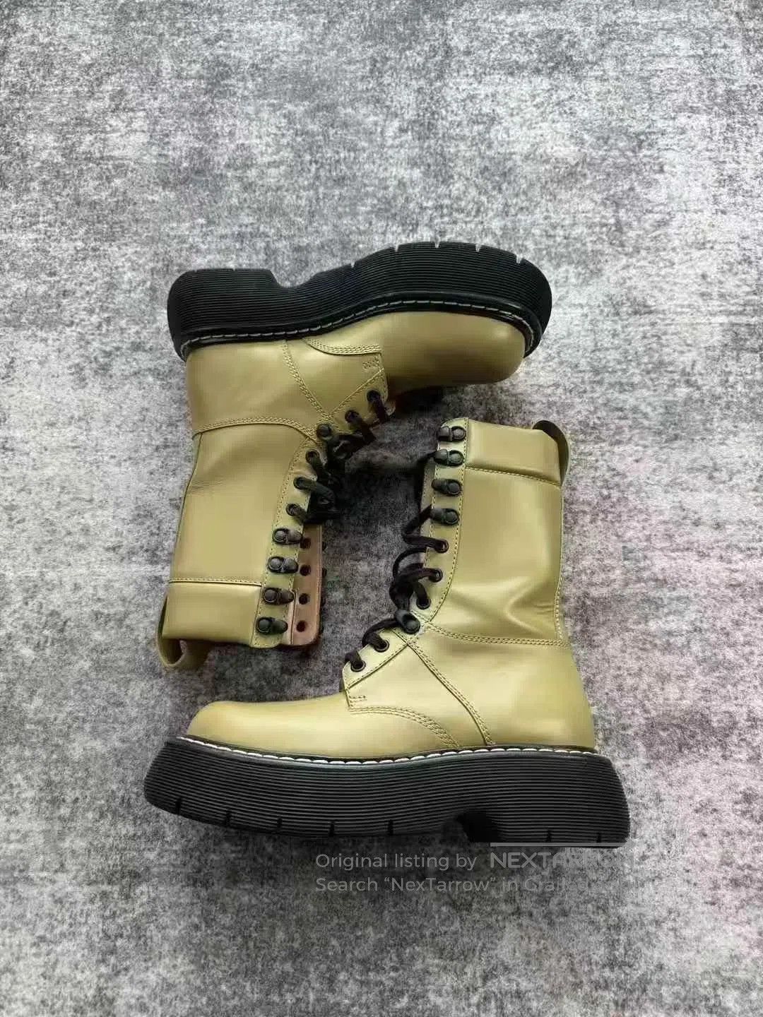 Bottega Veneta Bottega Veneta Brown Platform Martin Boots. Size US 5 / IT 35 - 4 Thumbnail