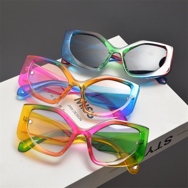 VIBE Future Street ins style custom avant-garde sunglasses Size ONE SIZE - 6 Thumbnail