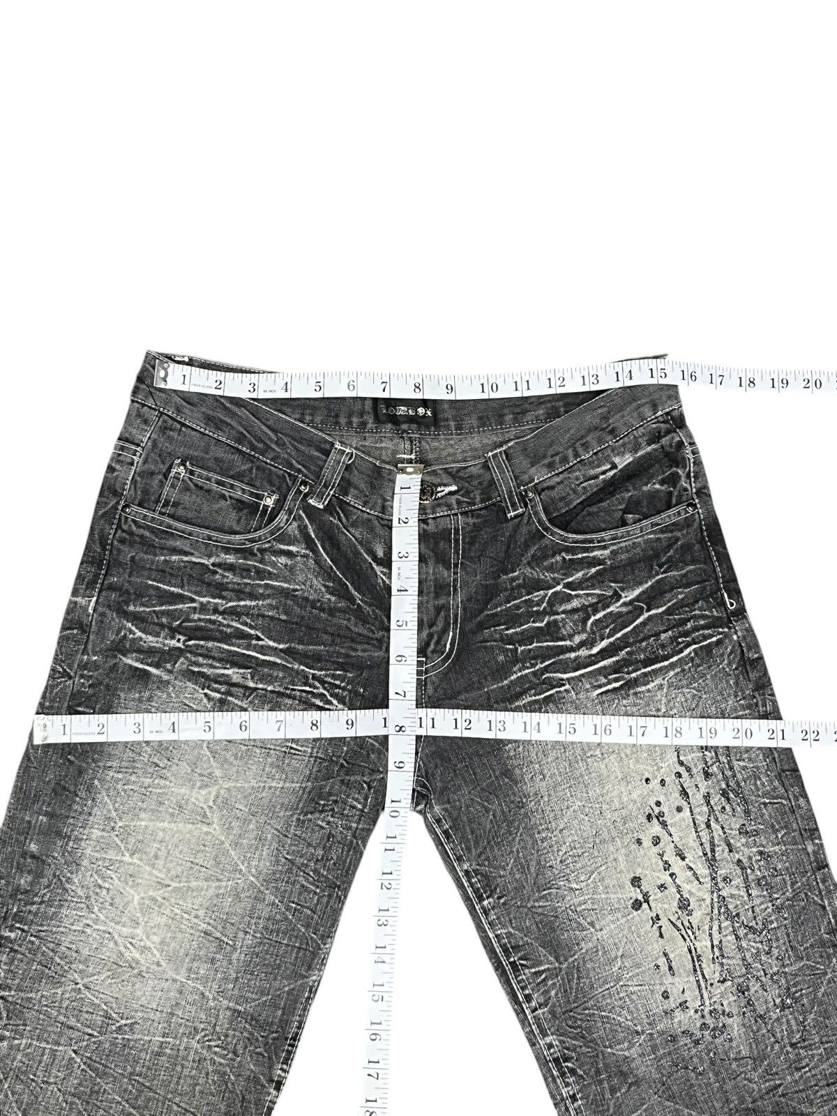 LOWBOX Lowbox Grunge Distressed Paint Splatter Denim Shorts Size US 31 - 12 Thumbnail