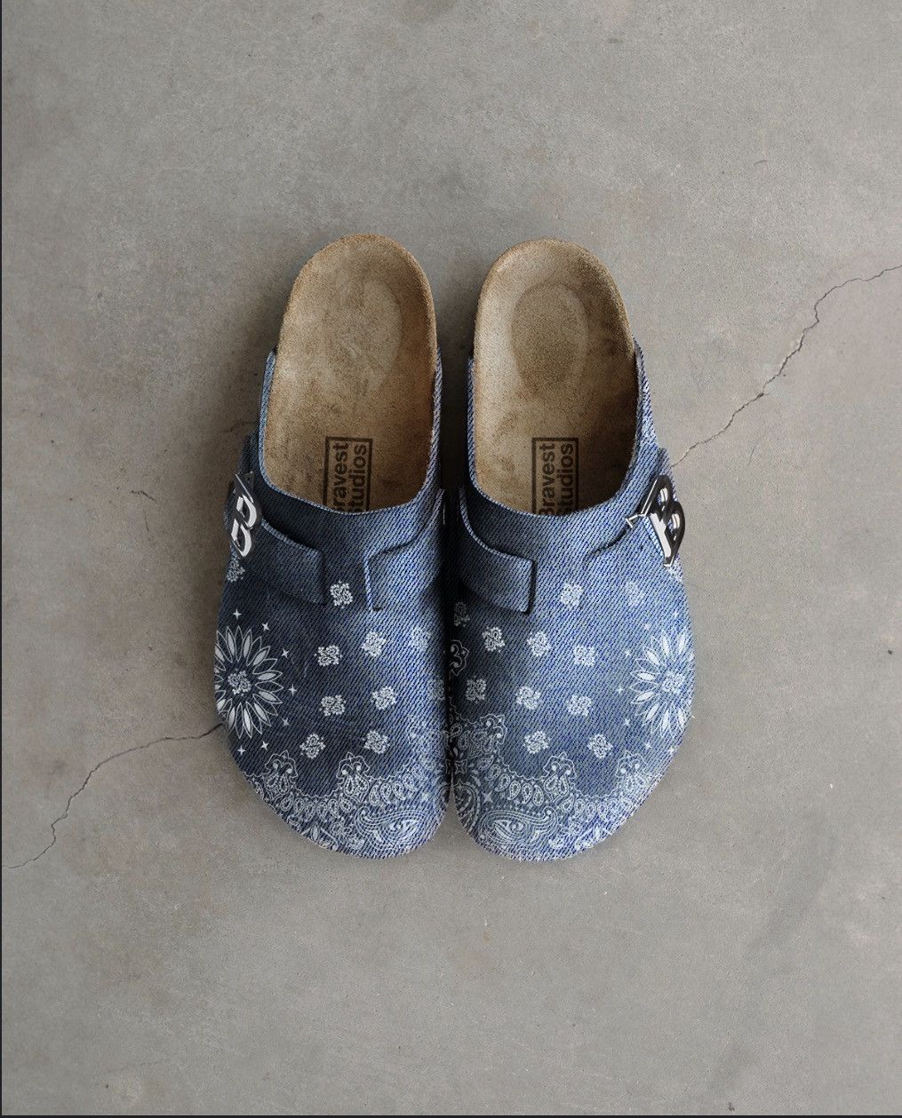 Bravest Studios Bravest Denim Paisley Clogs Size US 11 / EU 44 - 7 Thumbnail