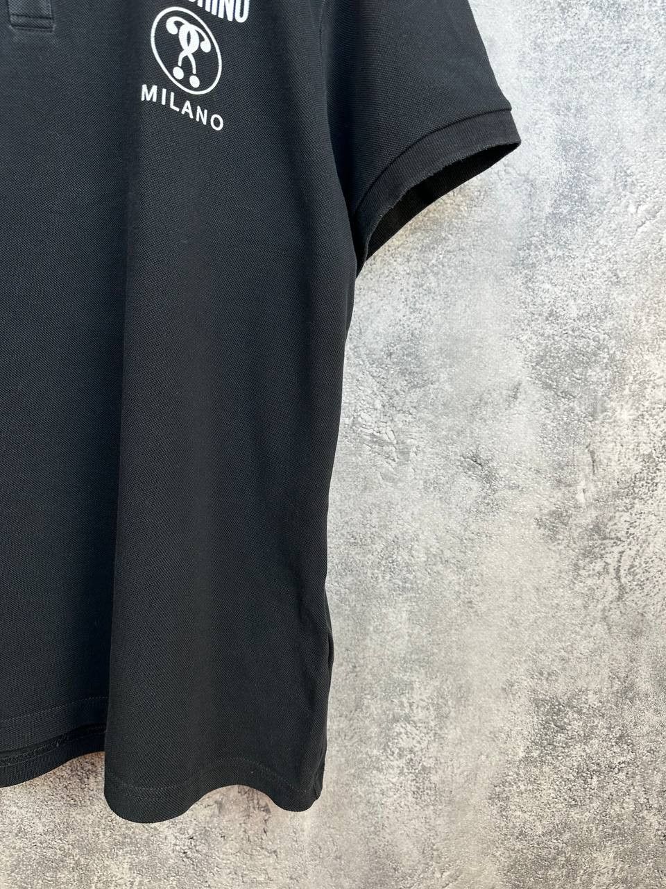 Moschino Moschino Couture Milano Logo Polo Shirt Black SS Cotton Size US XL / EU 56 / 4 - 8 Thumbnail