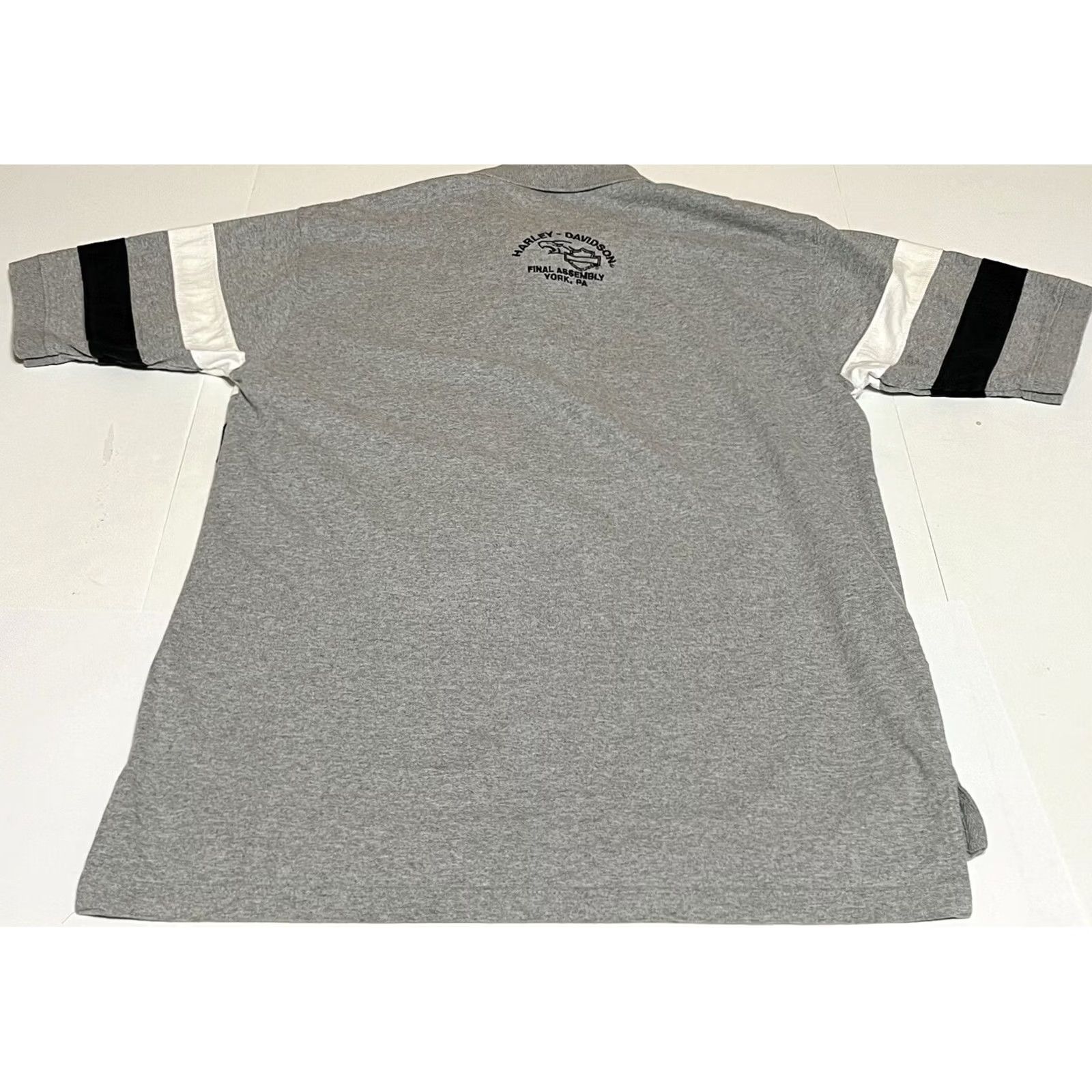 Harley Davidson Harley-Davidson Polo Shirt Mens Large Embroidered Gray 100% Cotton Casual Short Sleeve Shirt Size US L / EU 52-54 / 3 - 3 Thumbnail
