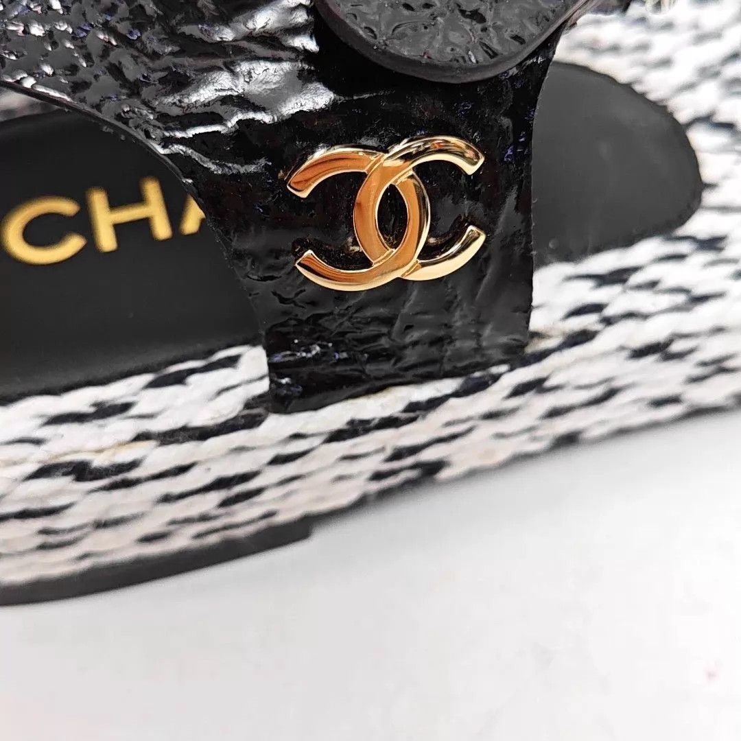 Chanel CHANEL EUR 38 Leather Sandals Size US 7.5 / IT 37.5 - 4 Thumbnail