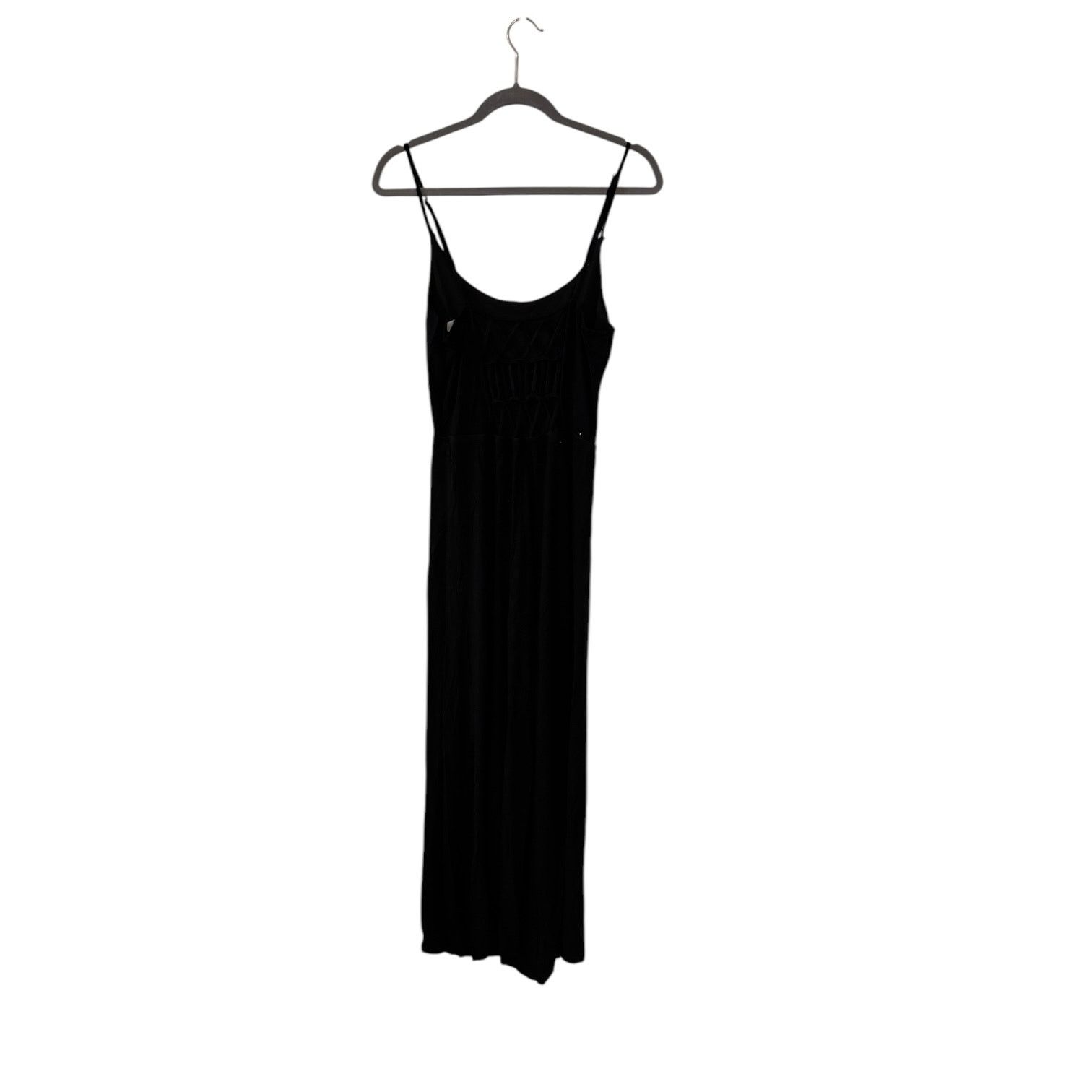 Other Body Central Women’s Black Jumpsuit with Lattice Back Large Size 36" / US 14 / IT 50 - 3 Thumbnail