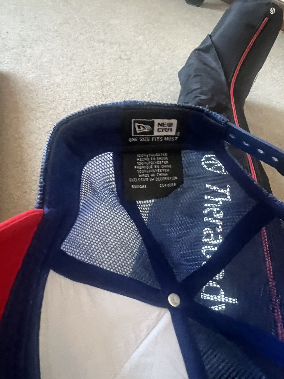 Eric Emanuel × New Era Eric Emanuel x New Era blue trucker snapback hat Size ONE SIZE - 5 Thumbnail
